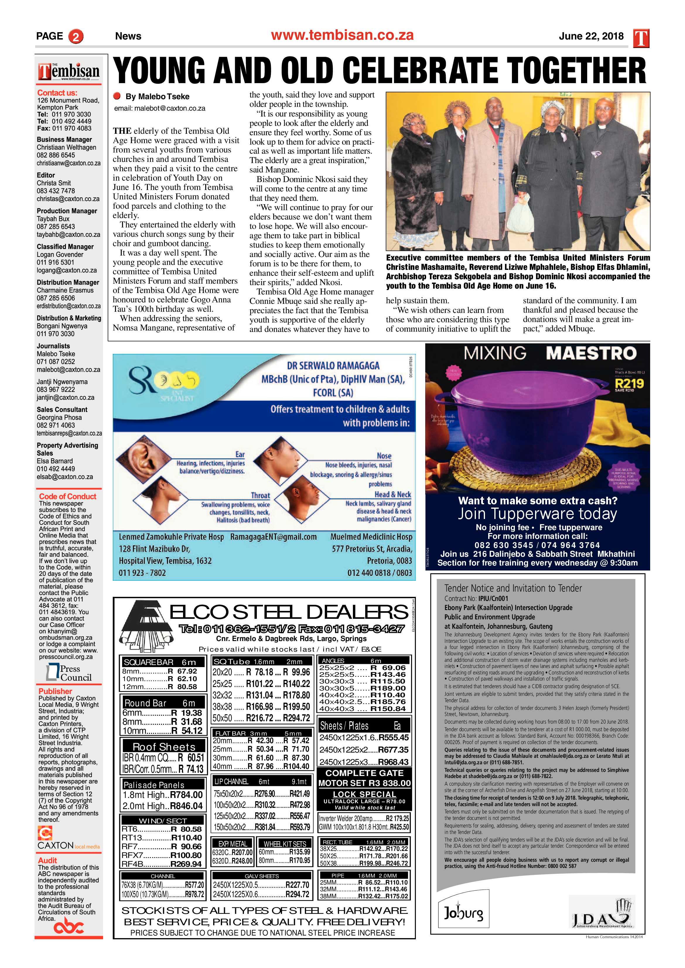 The Tembisan 25 June 2018 page 2