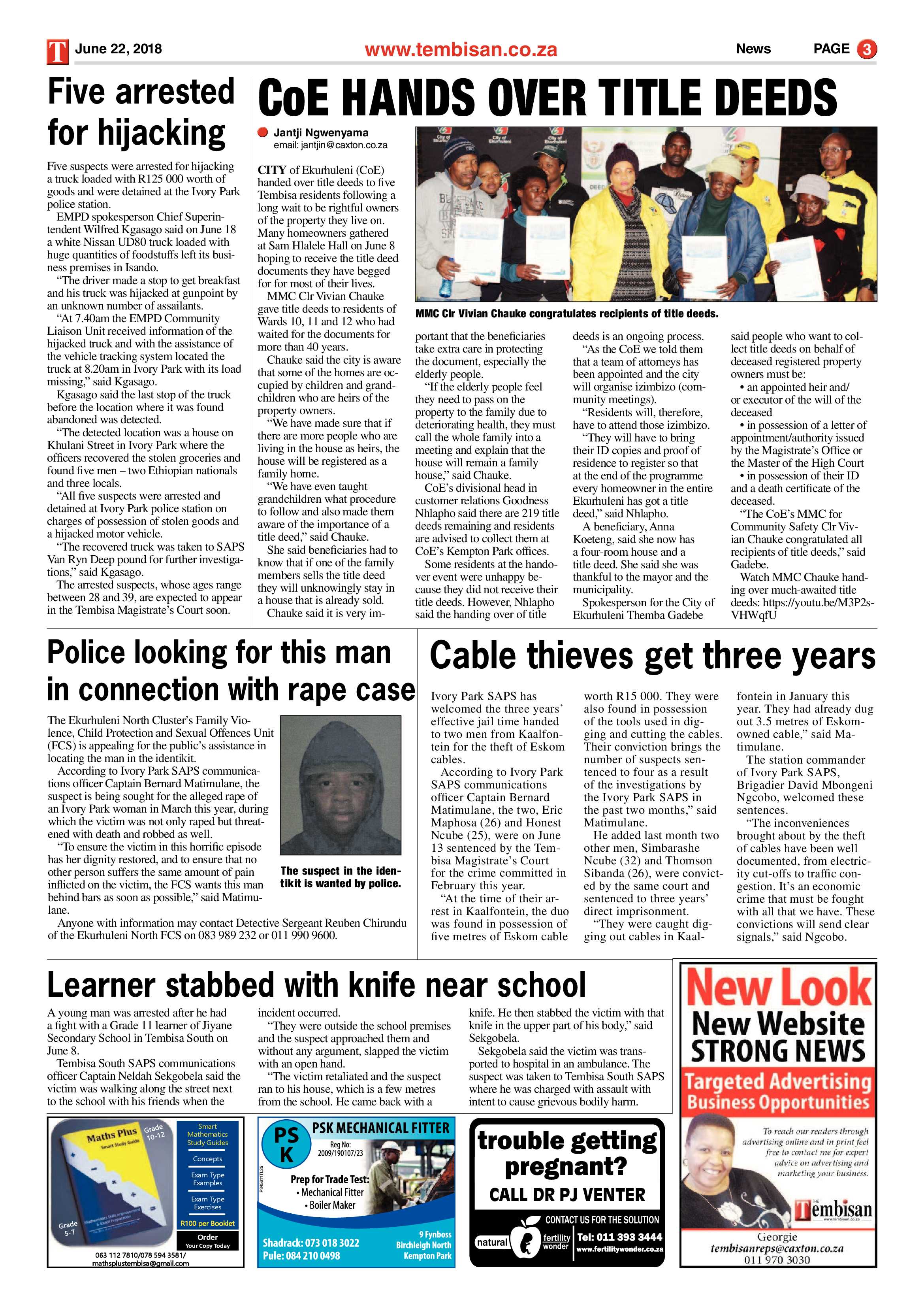 The Tembisan 25 June 2018 page 3