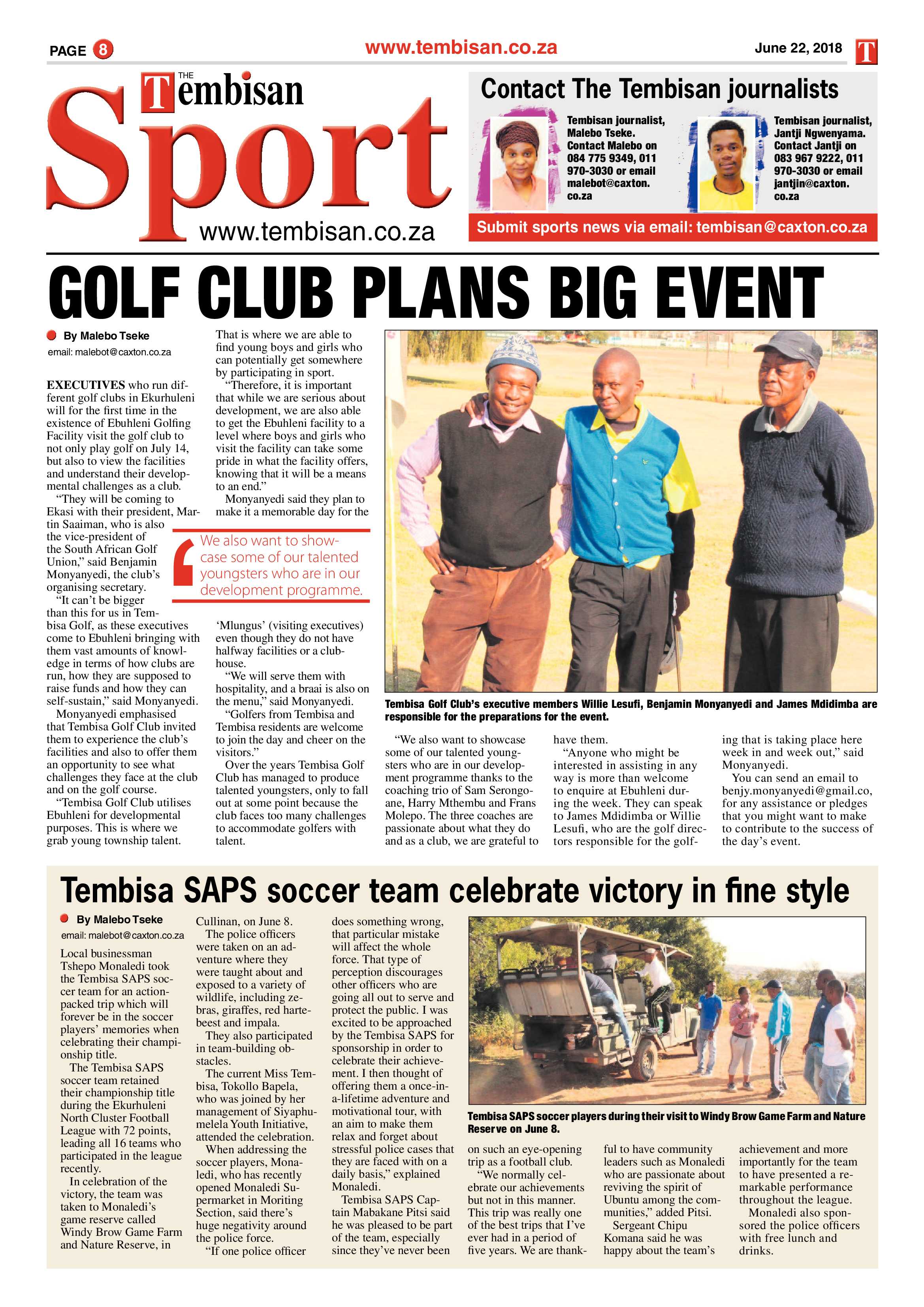 The Tembisan 25 June 2018 page 8