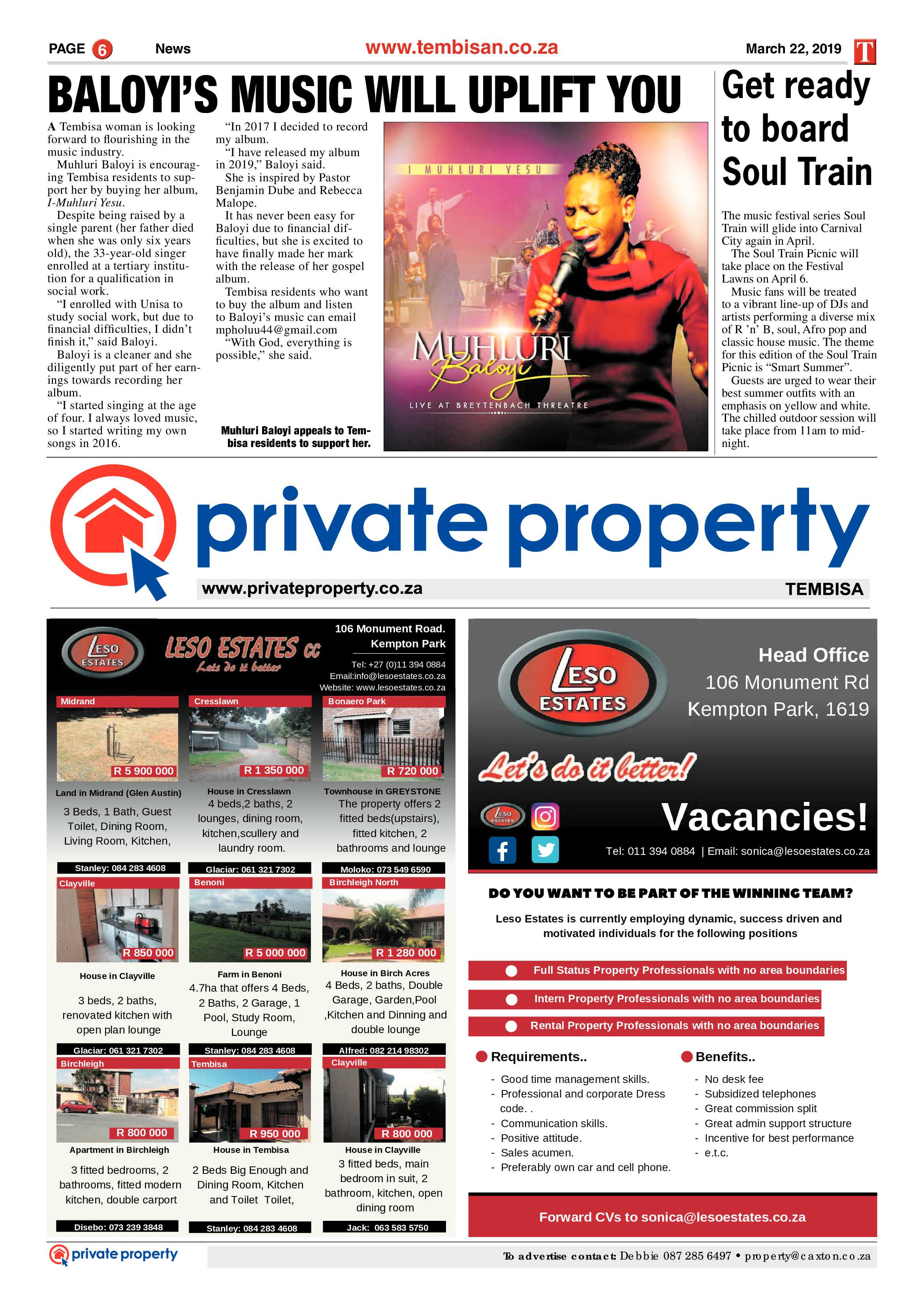 The Tembisan 25 March 2019 page 6