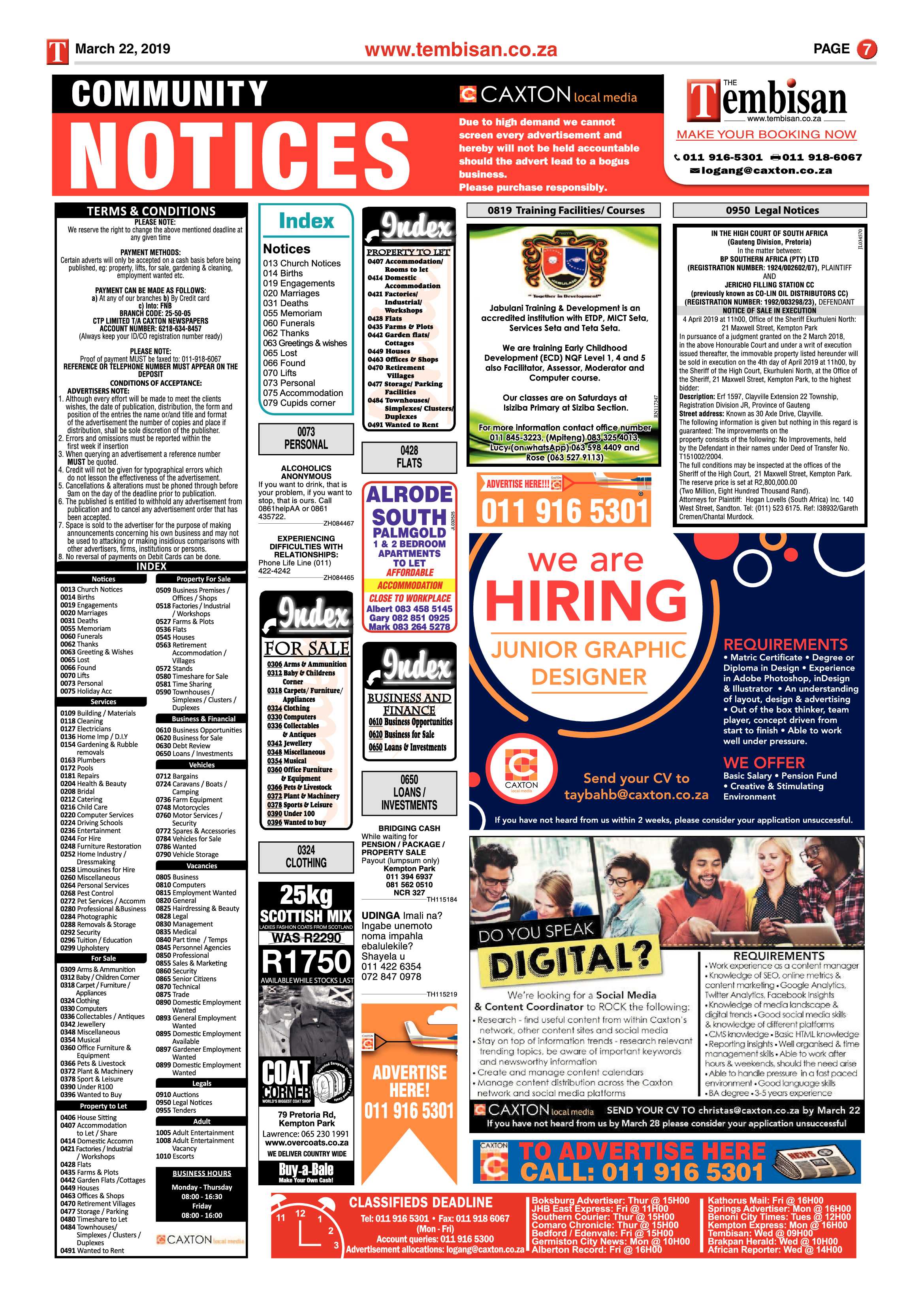 The Tembisan 25 March 2019 page 7