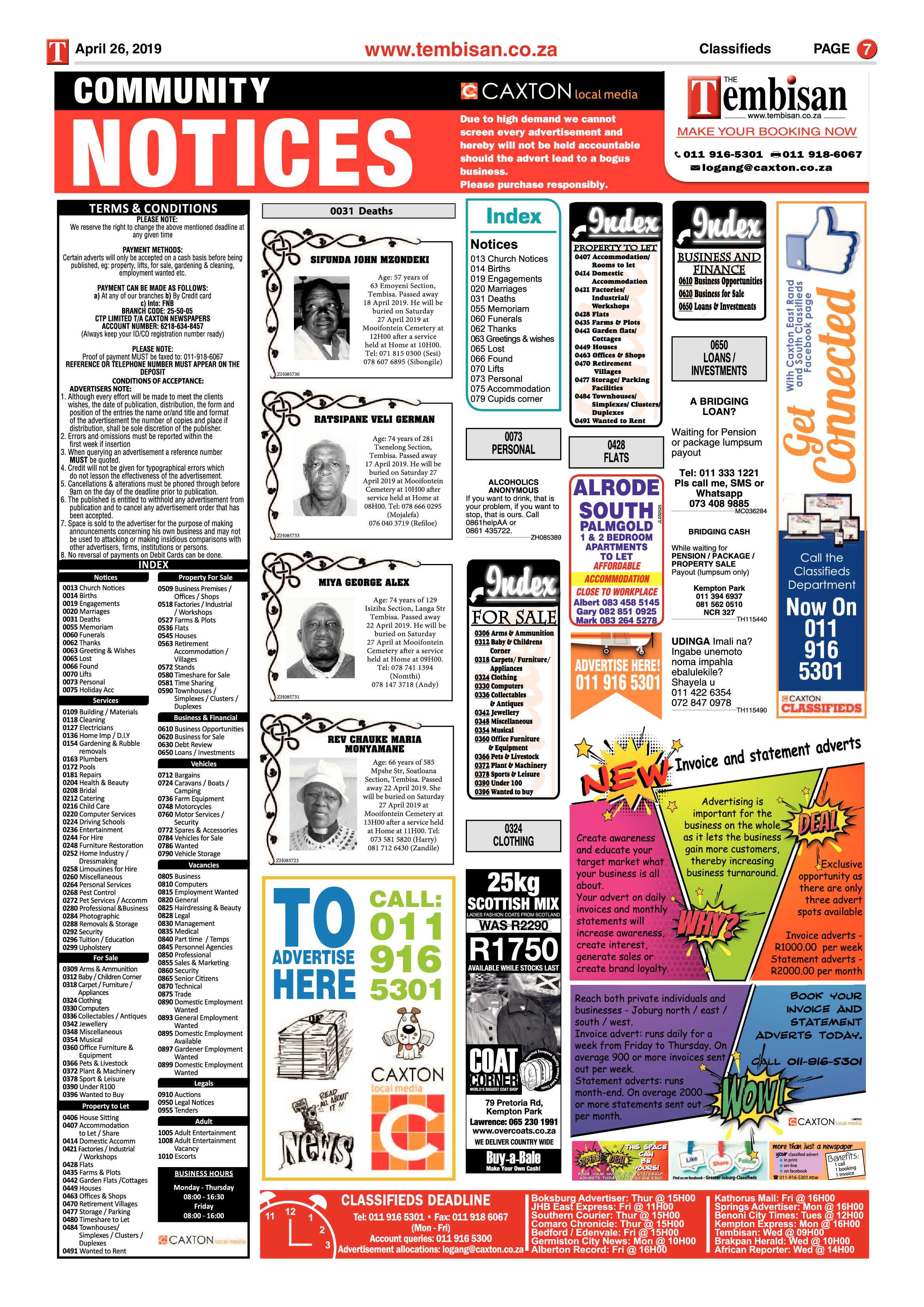 The Tembisan 29 April 2019 page 7