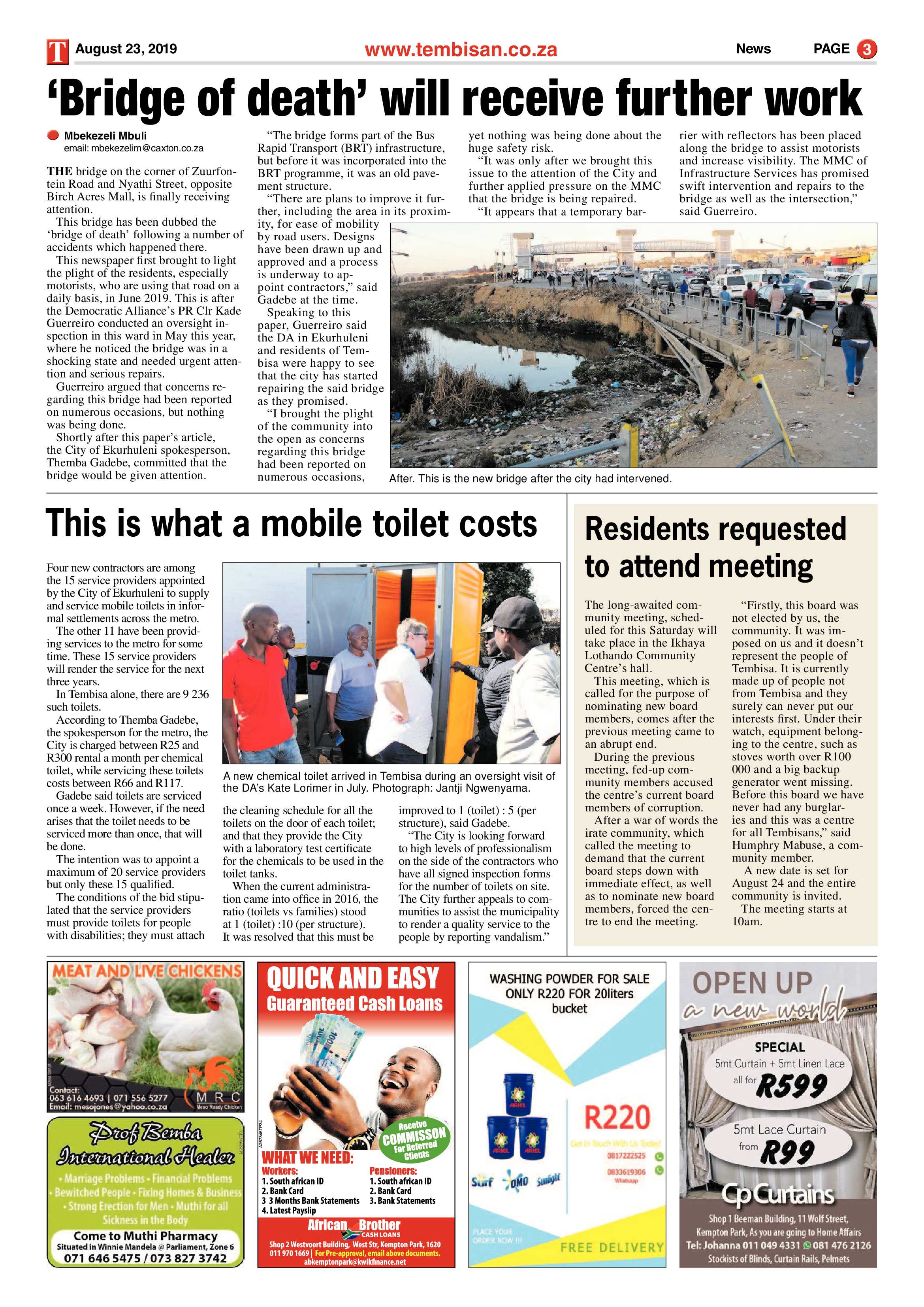 The Tembisan 26 August 2019 page 3