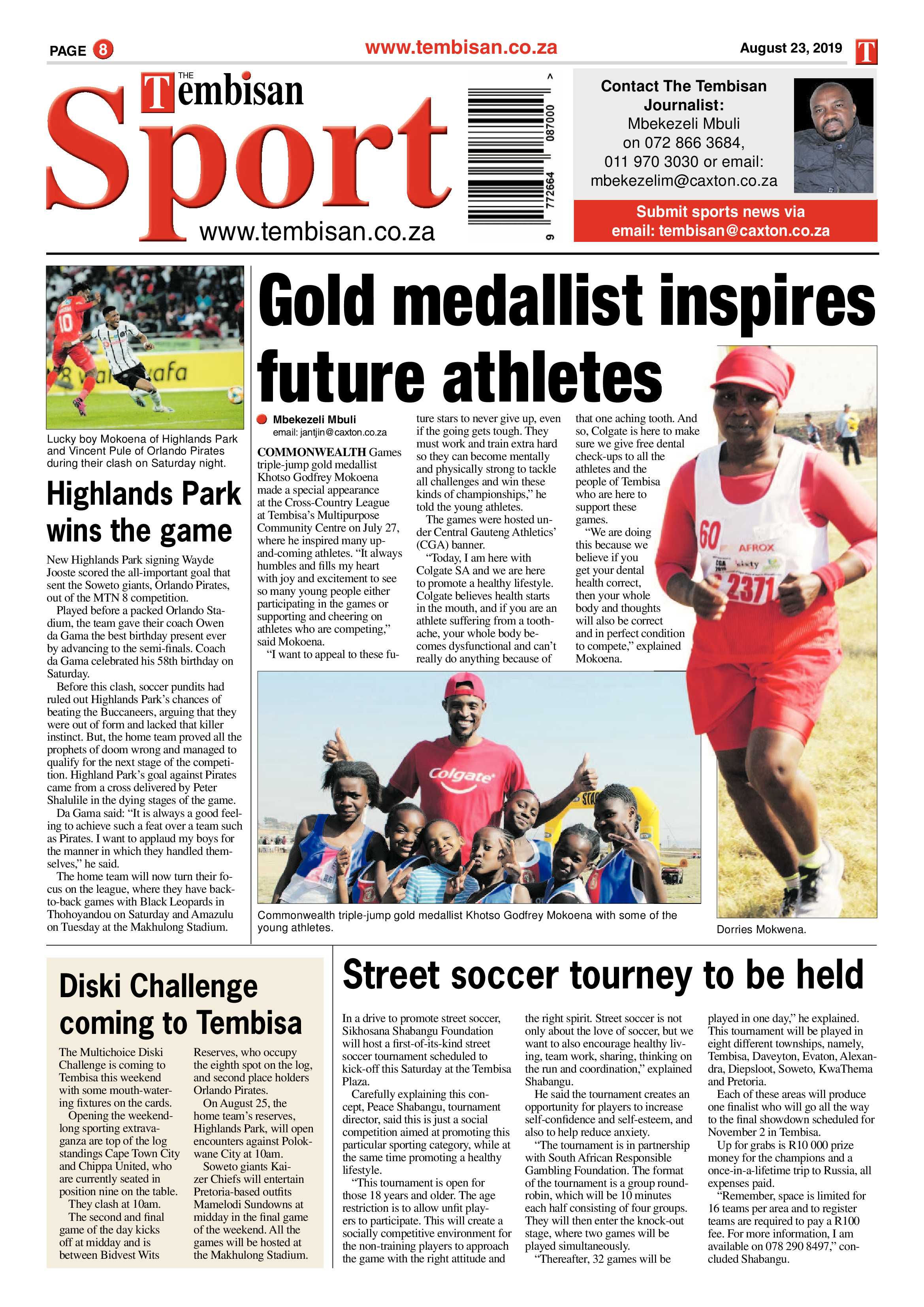 The Tembisan 26 August 2019 page 8