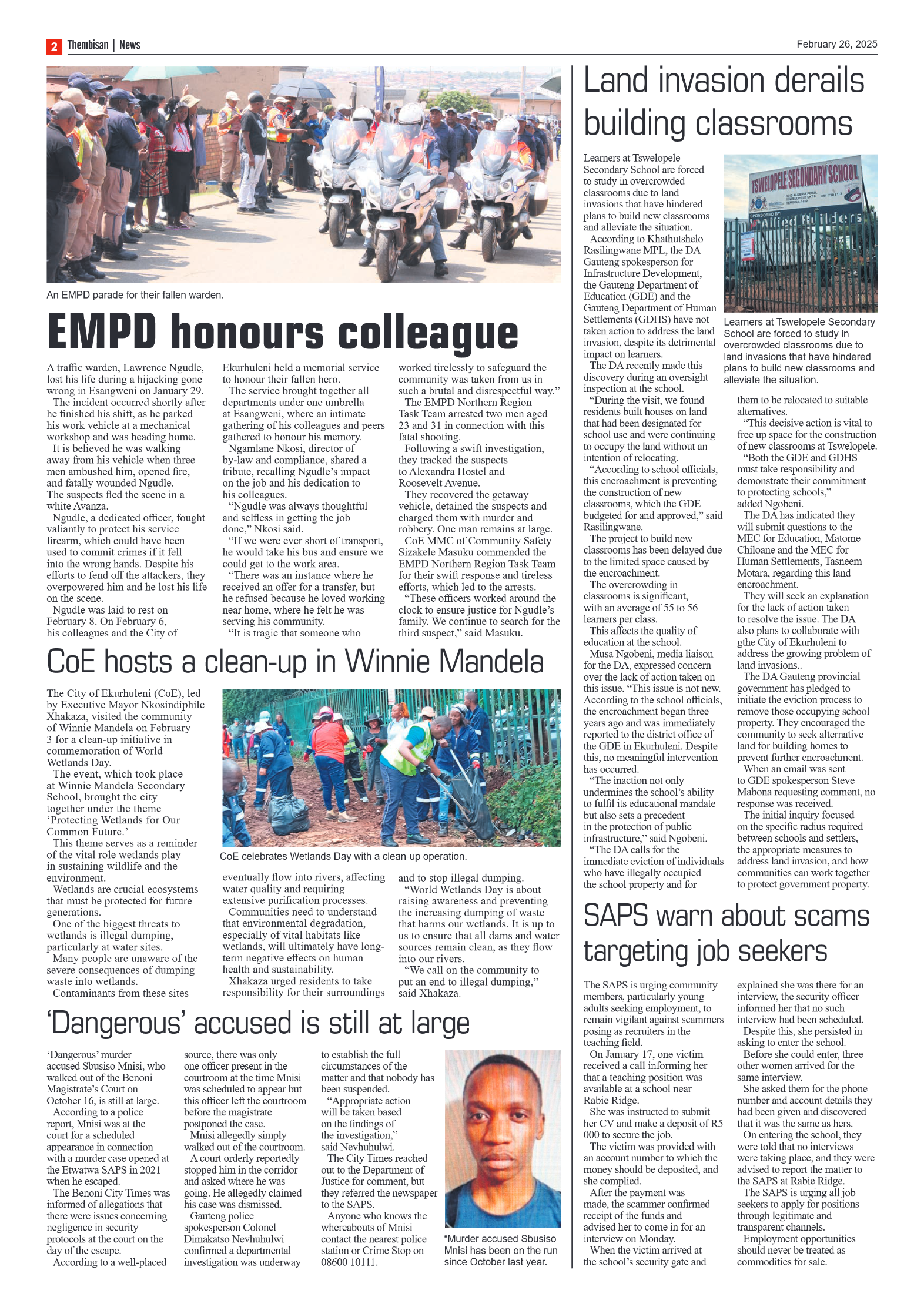 The Tembisan 26 February 2025 page 2
