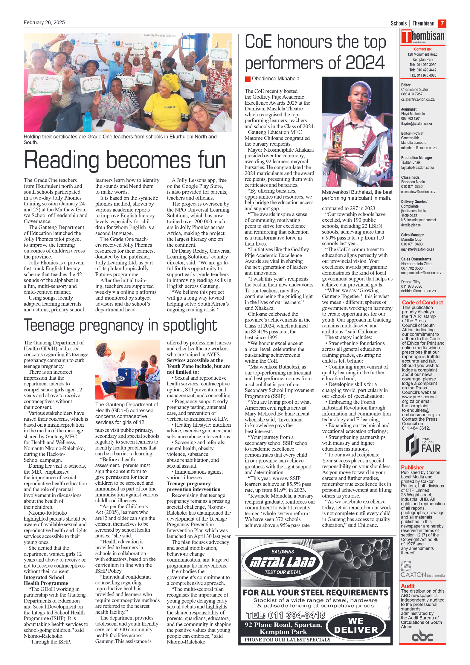The Tembisan 26 February 2025 page 7