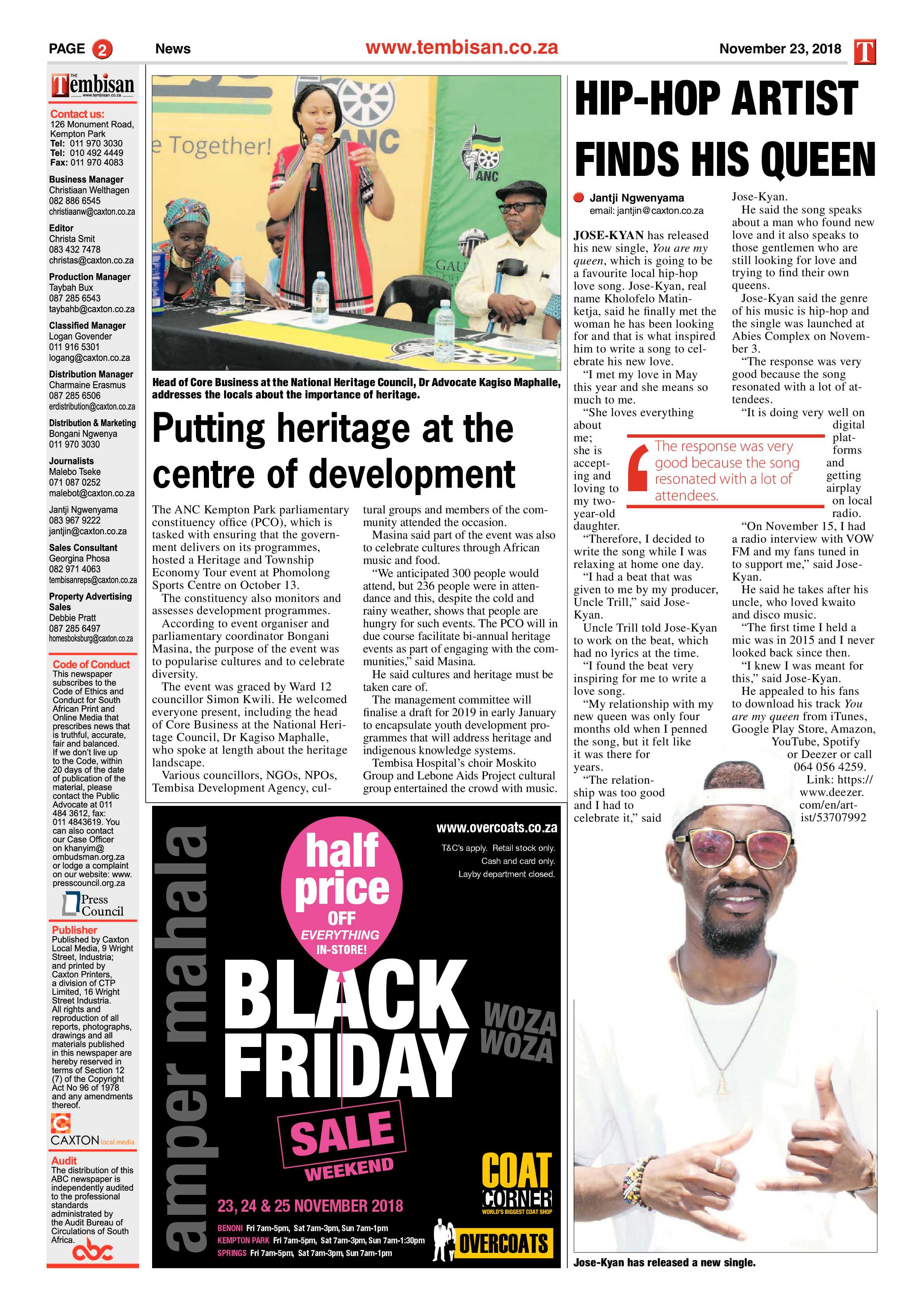 The Tembisan 26 November 2018 page 2