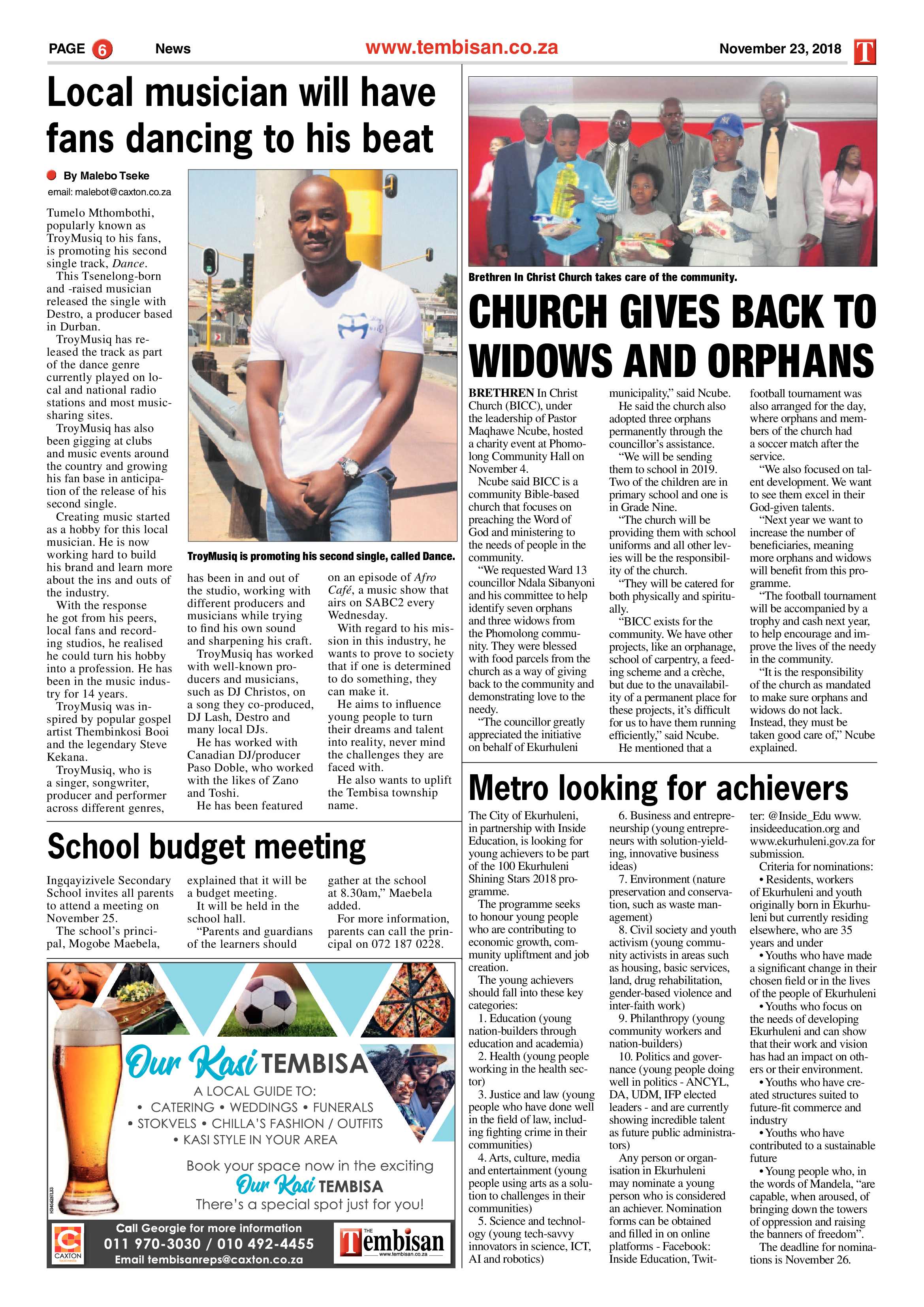The Tembisan 26 November 2018 page 6