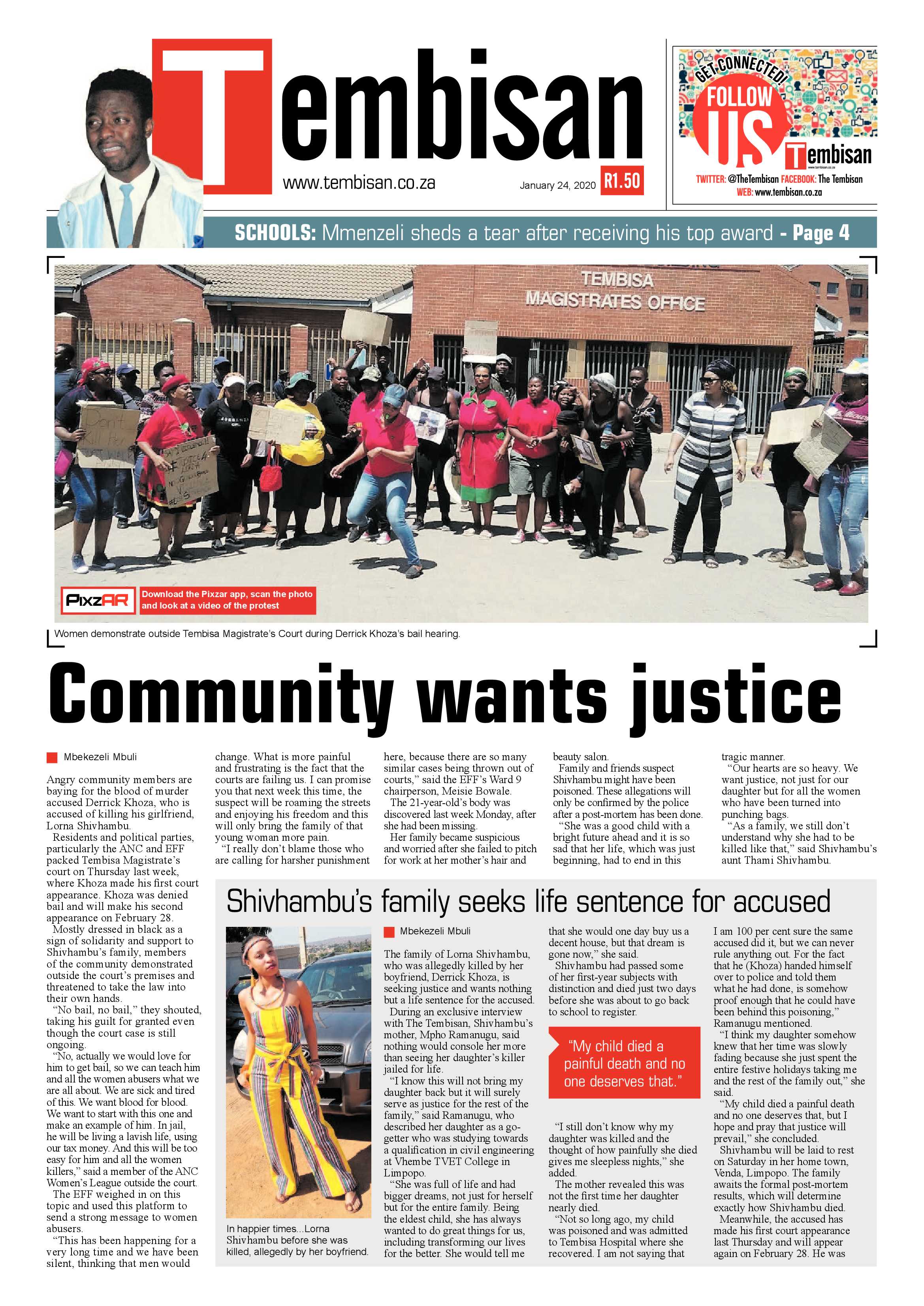 The Tembisan 27 January 2020 page 1