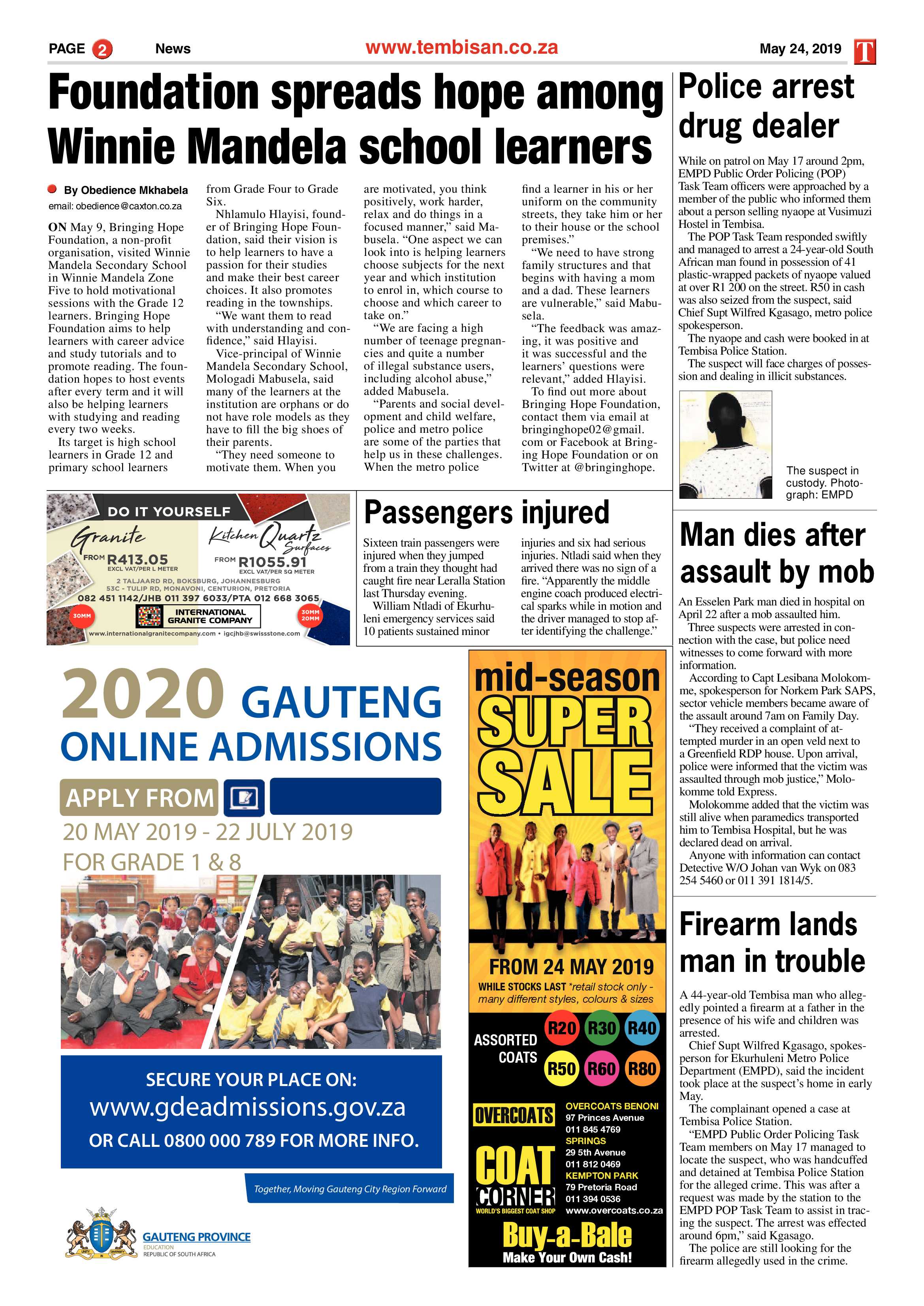 The Tembisan 27 May 2019 page 2