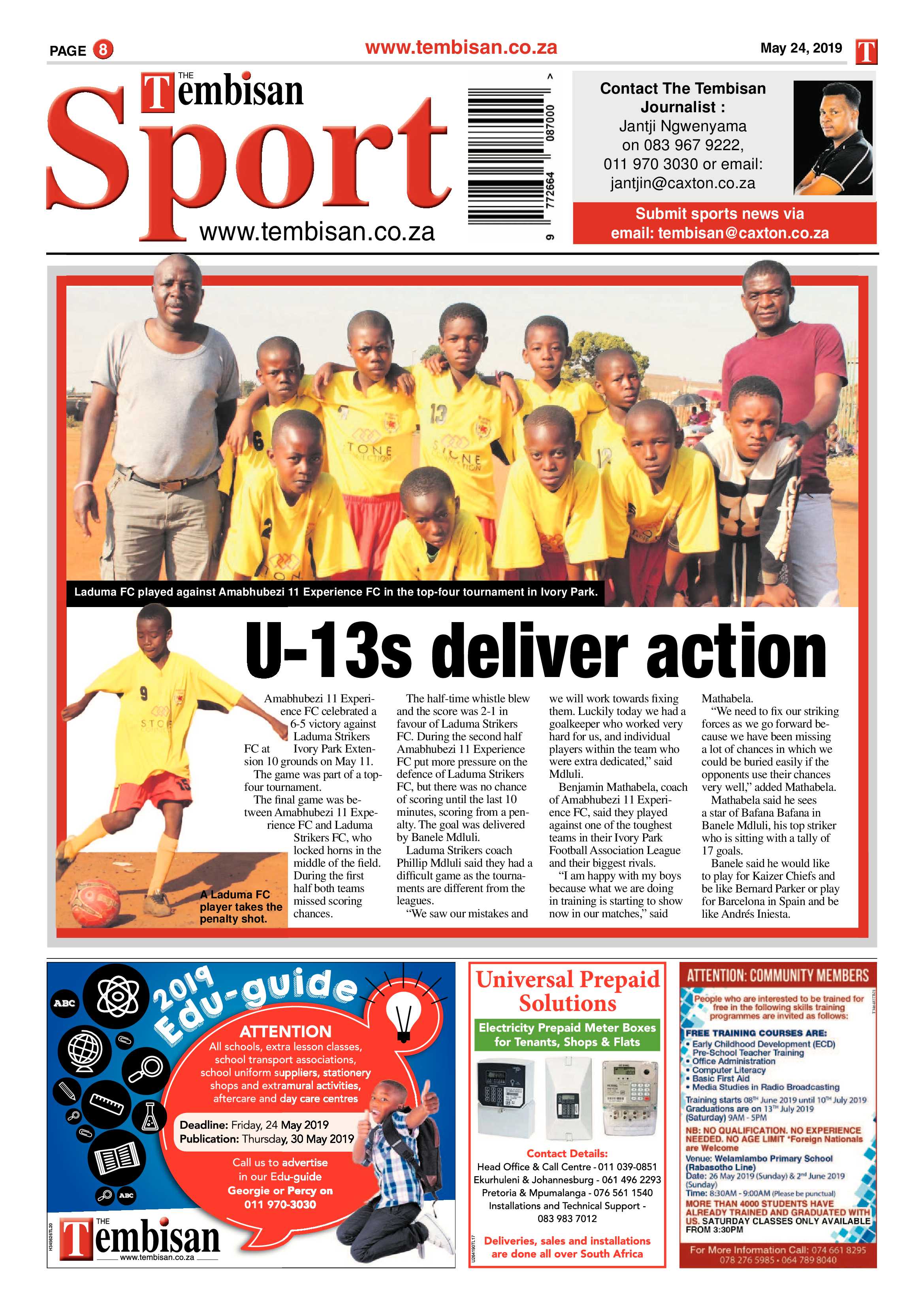 The Tembisan 27 May 2019 page 8