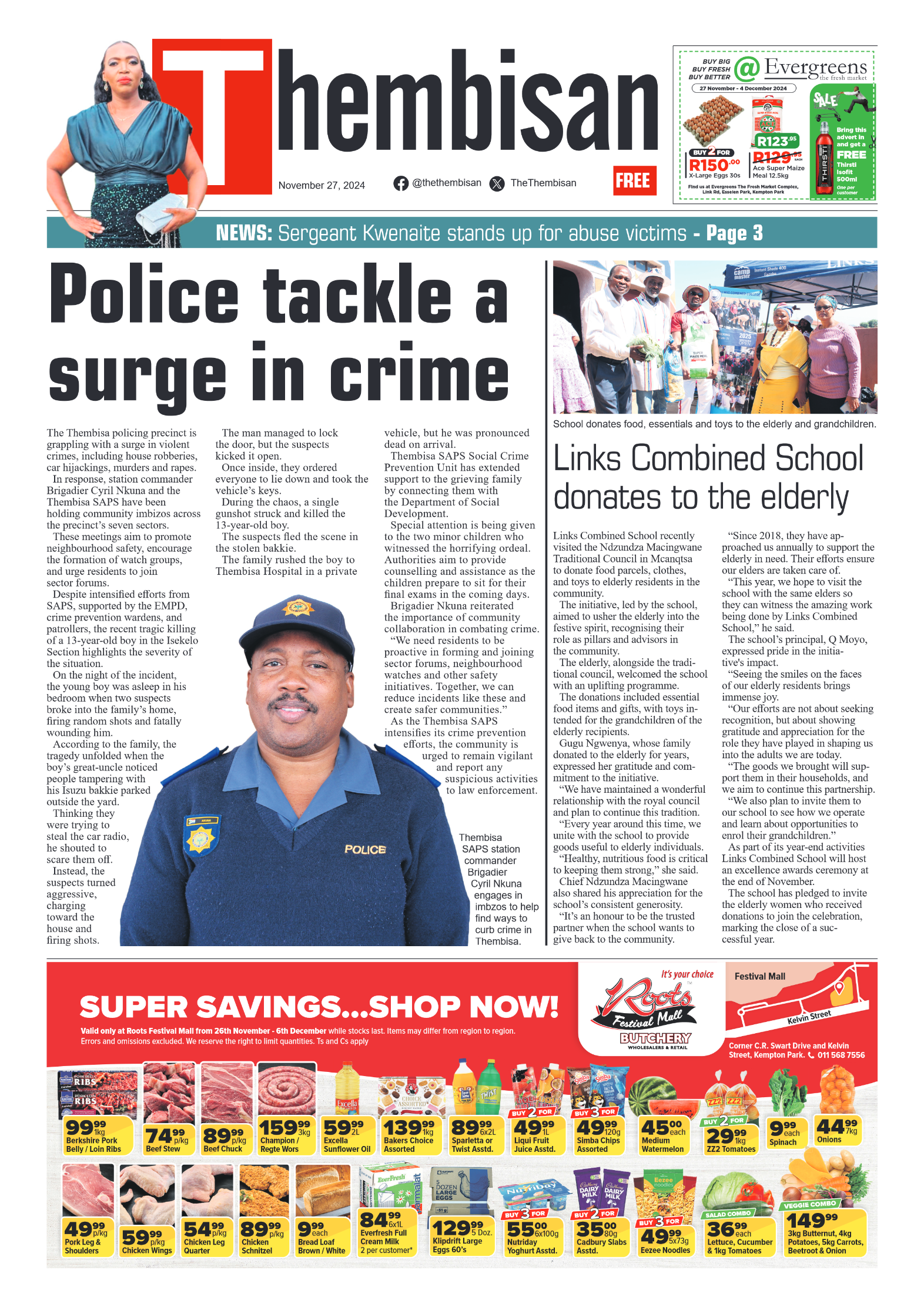 The Tembisan 27 Novemberr 2024 page 1