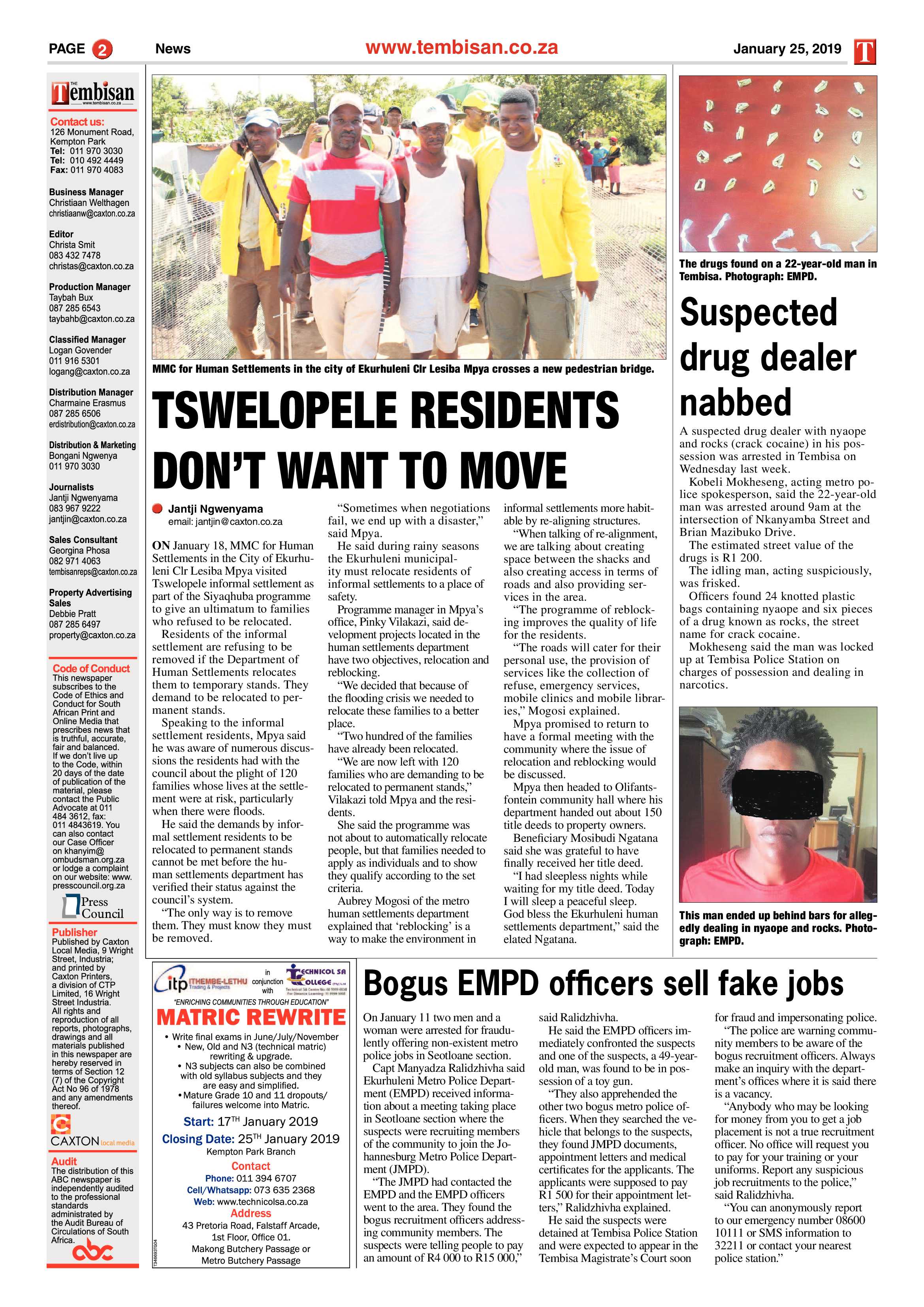 The Tembisan 28 January 2019 page 2