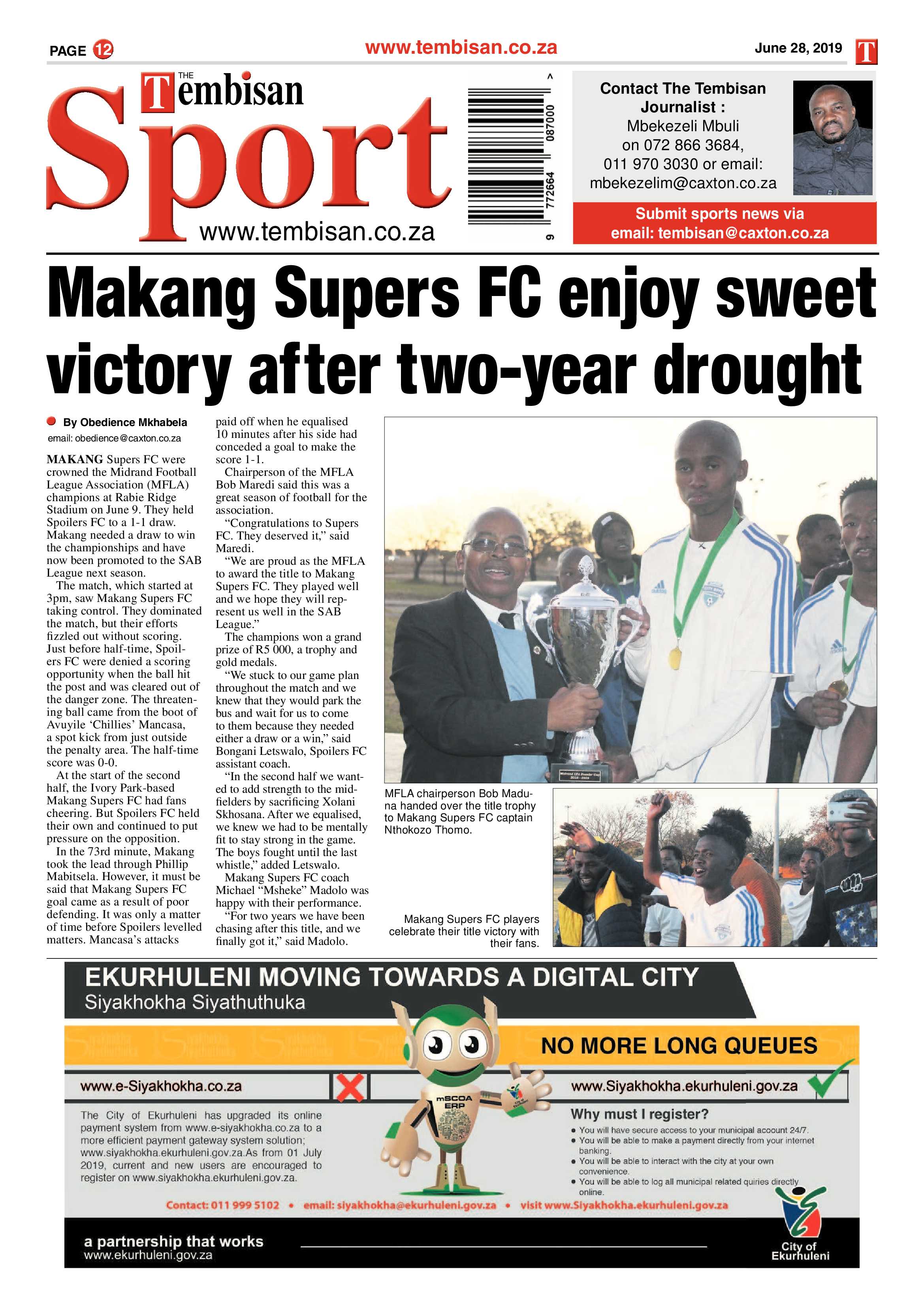 The Tembisan 28 June 2019 page 12