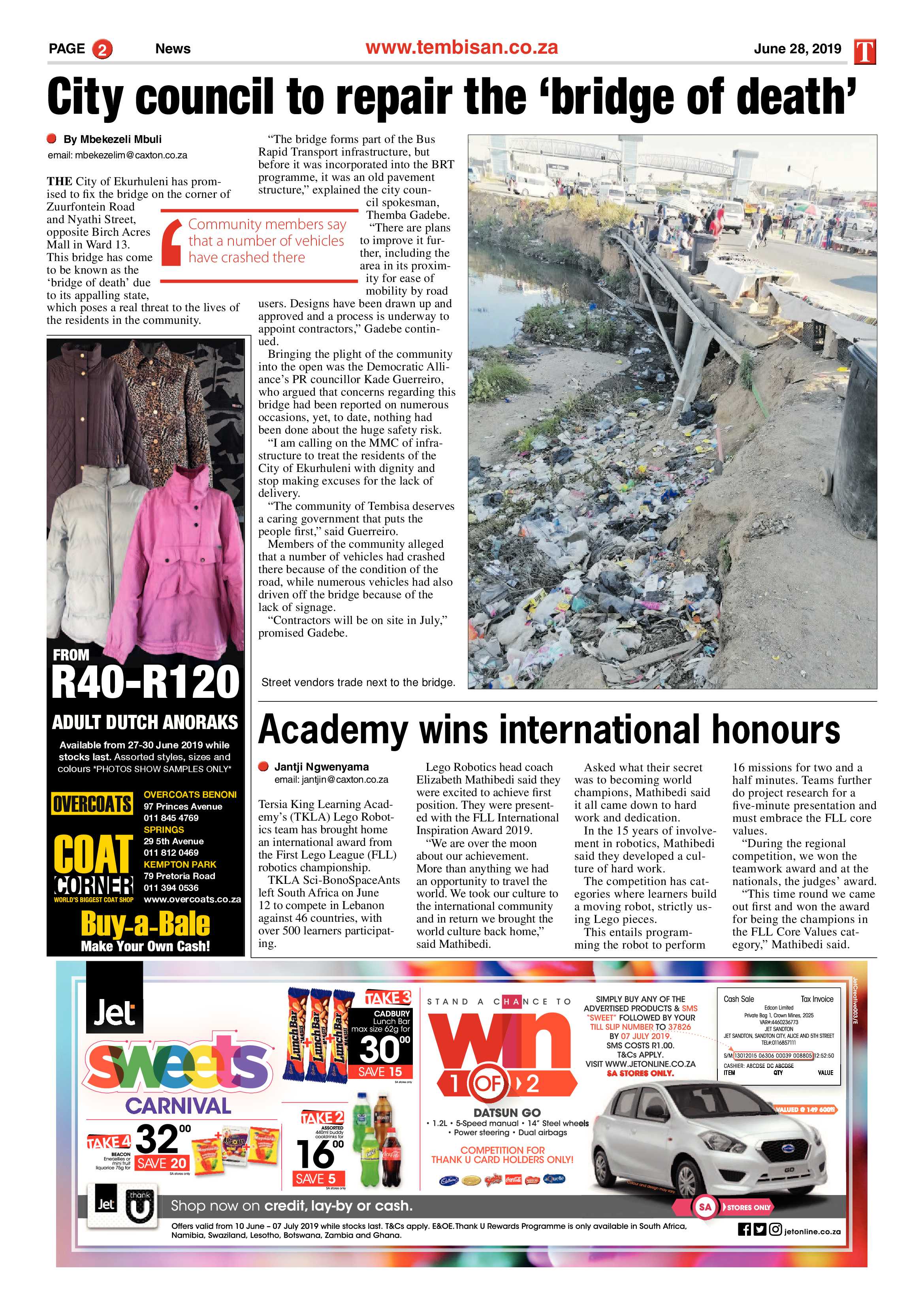 The Tembisan 28 June 2019 page 2