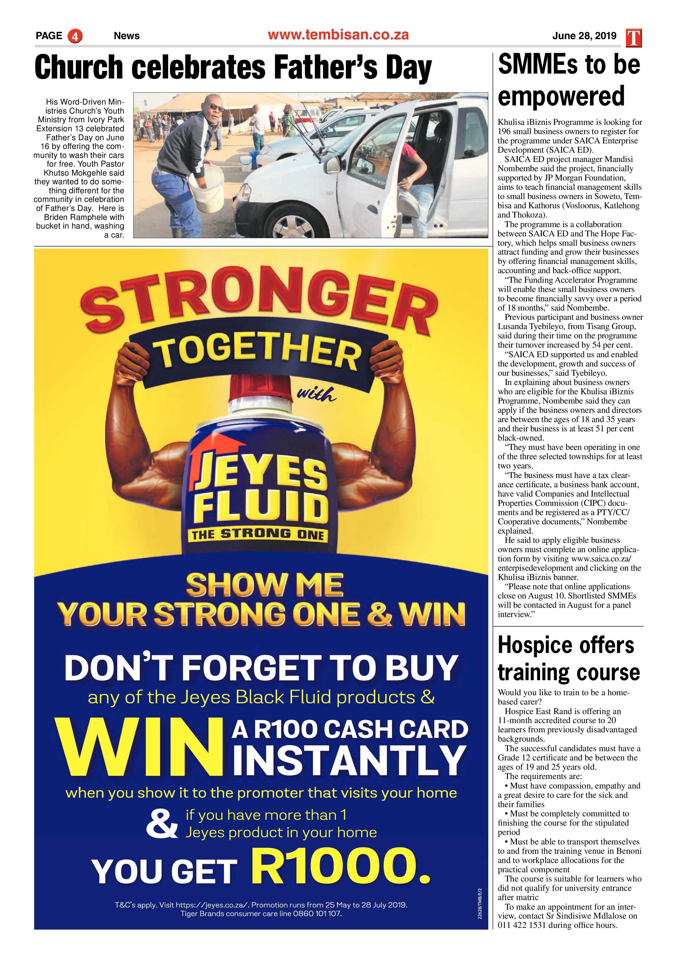 The Tembisan 28 June 2019 page 4