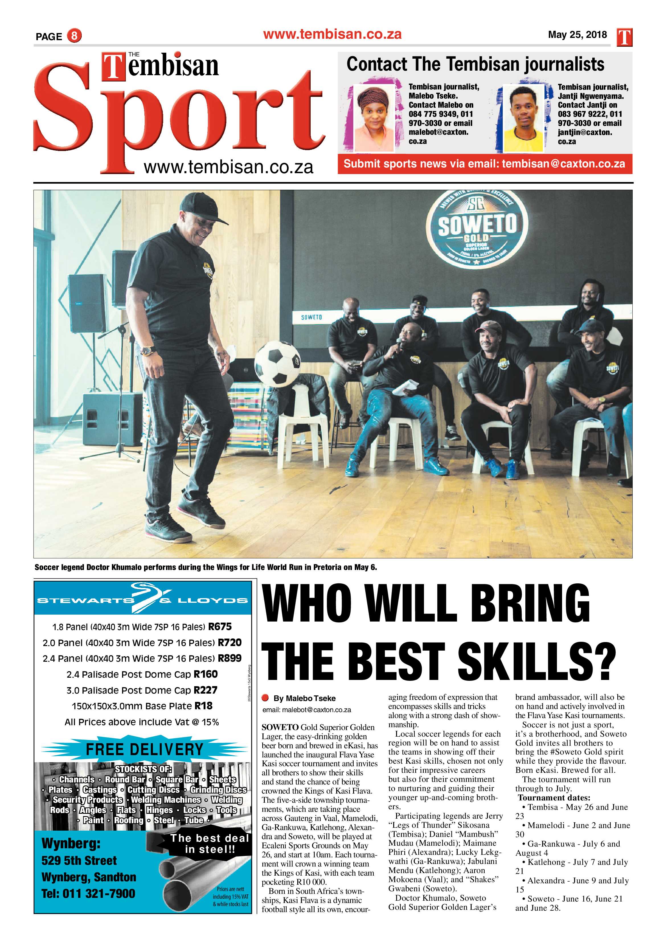 The Tembisan 28 May 2018 page 8