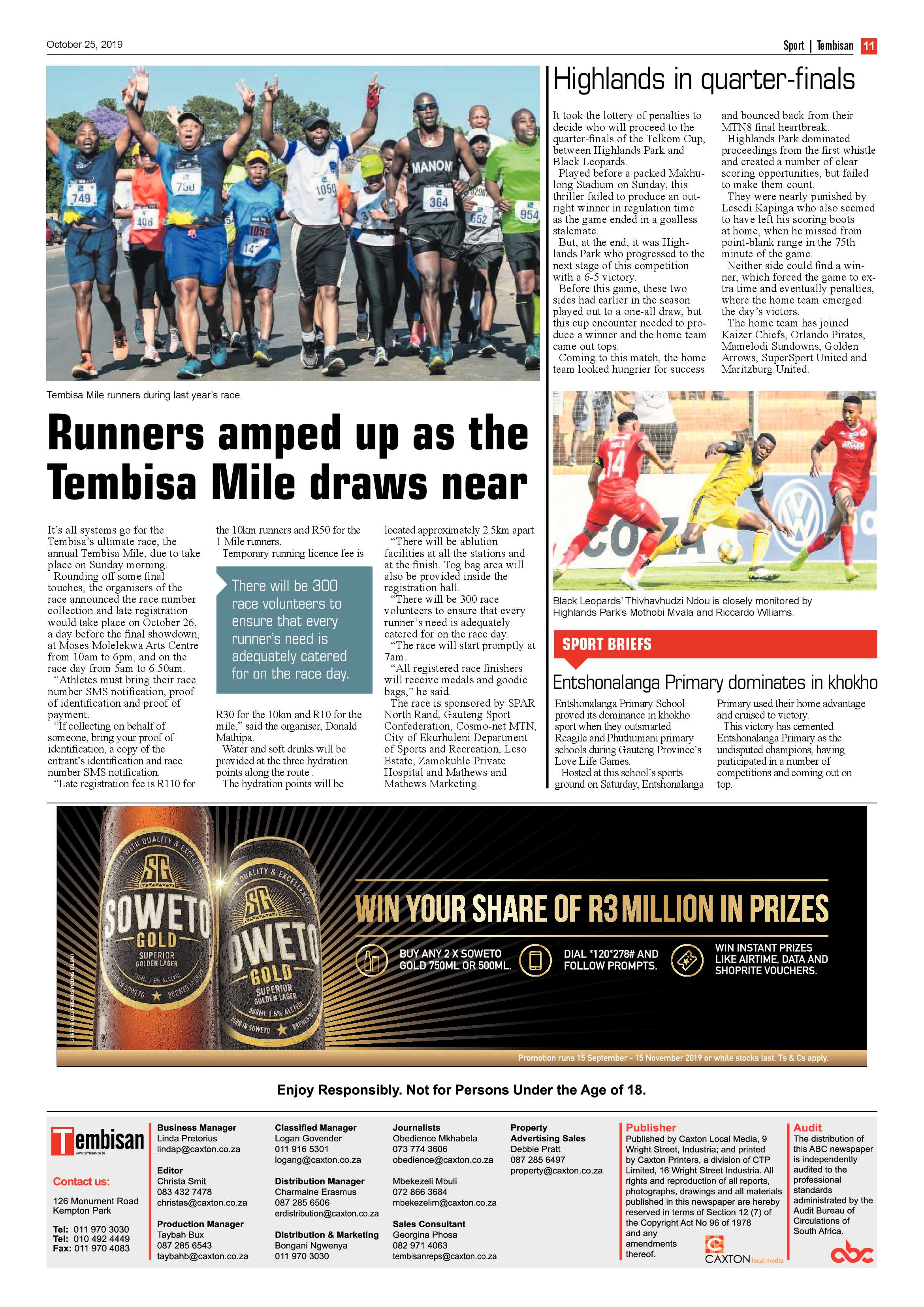 The Tembisan 28 October 2019 page 11