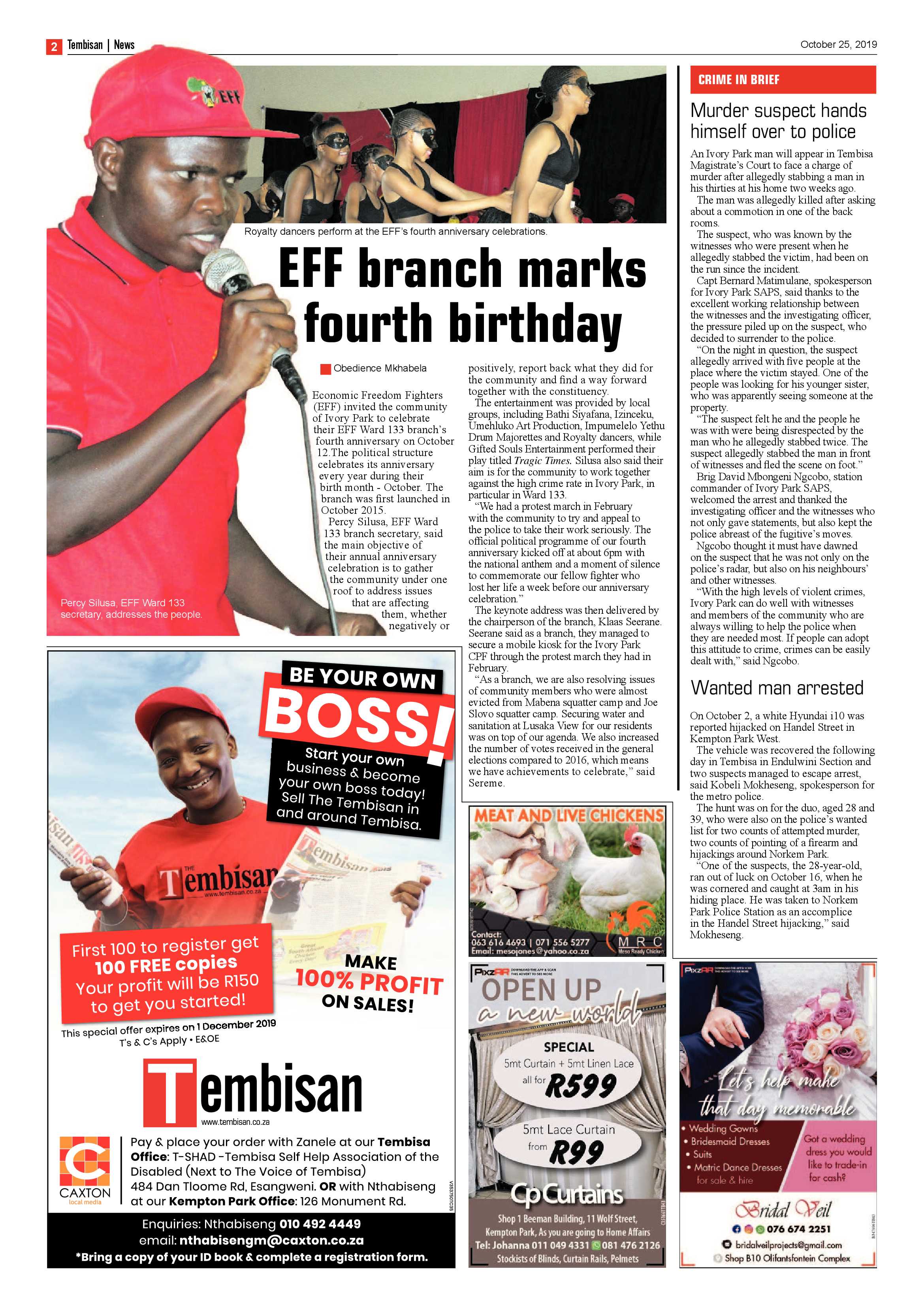The Tembisan 28 October 2019 page 2