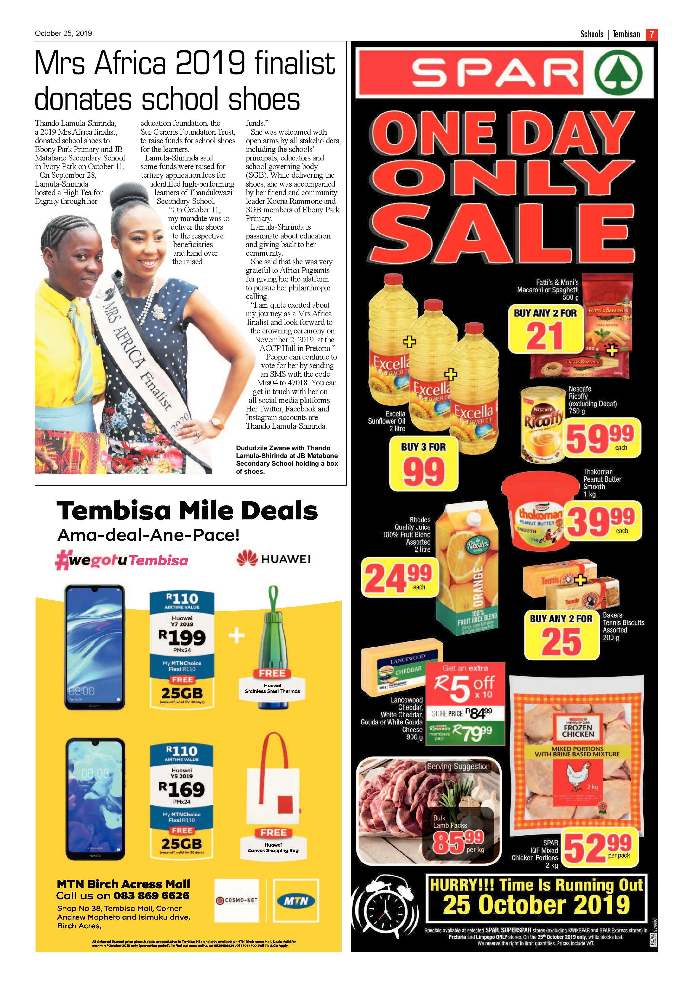 The Tembisan 28 October 2019 page 7