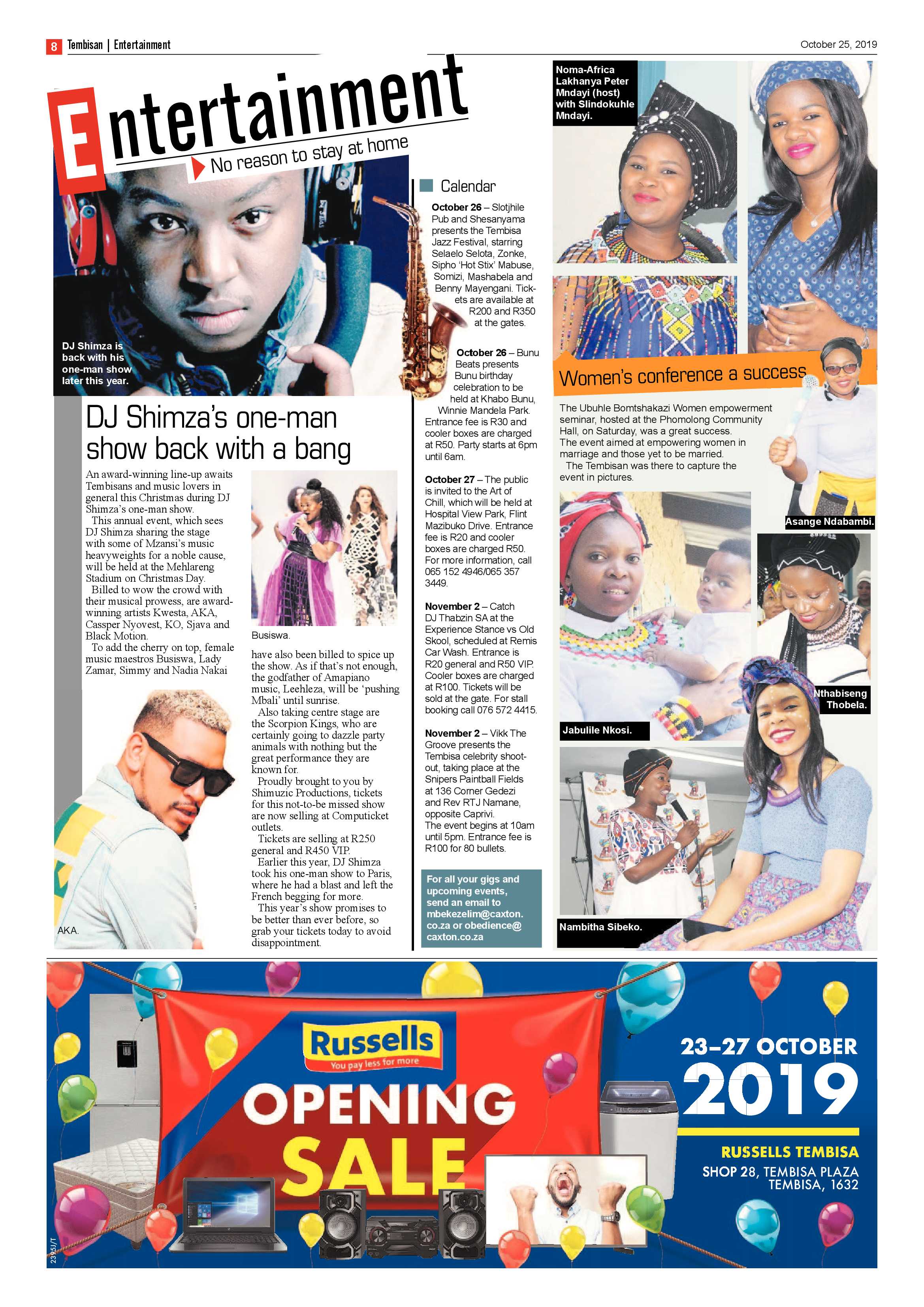 The Tembisan 28 October 2019 page 8