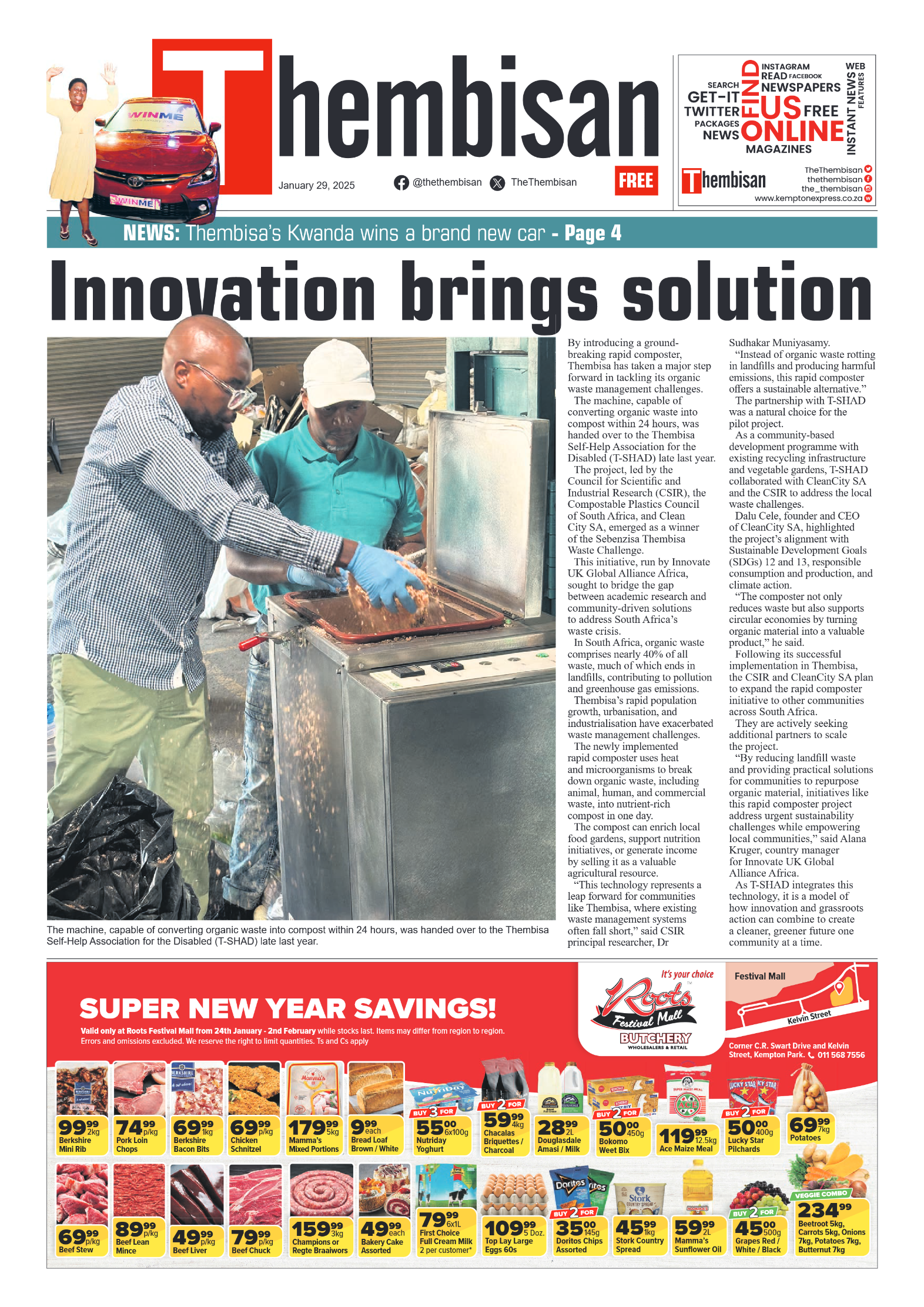 The Tembisan 29 January 2025 page 1