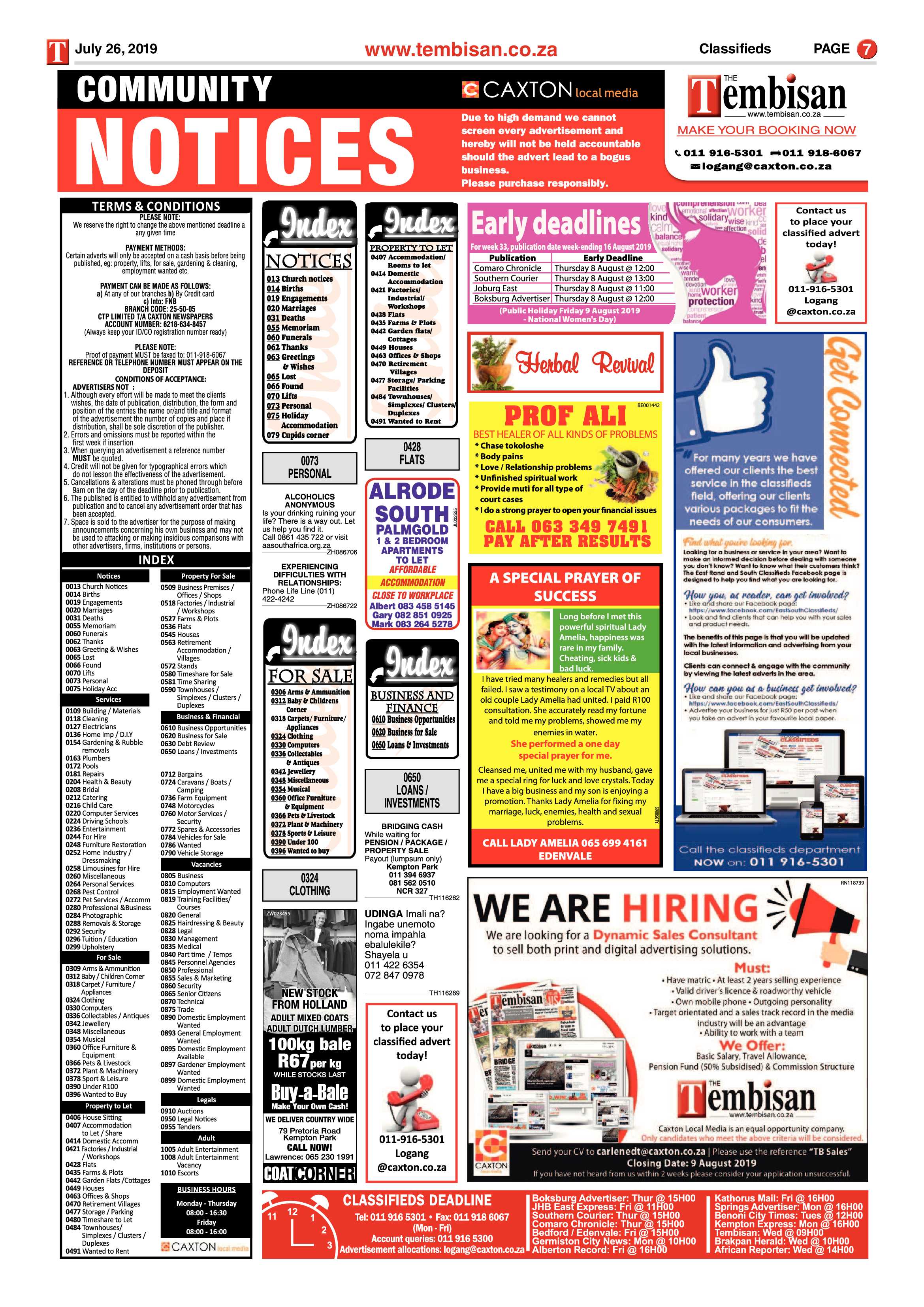 The Tembisan 29 July 2019 page 7