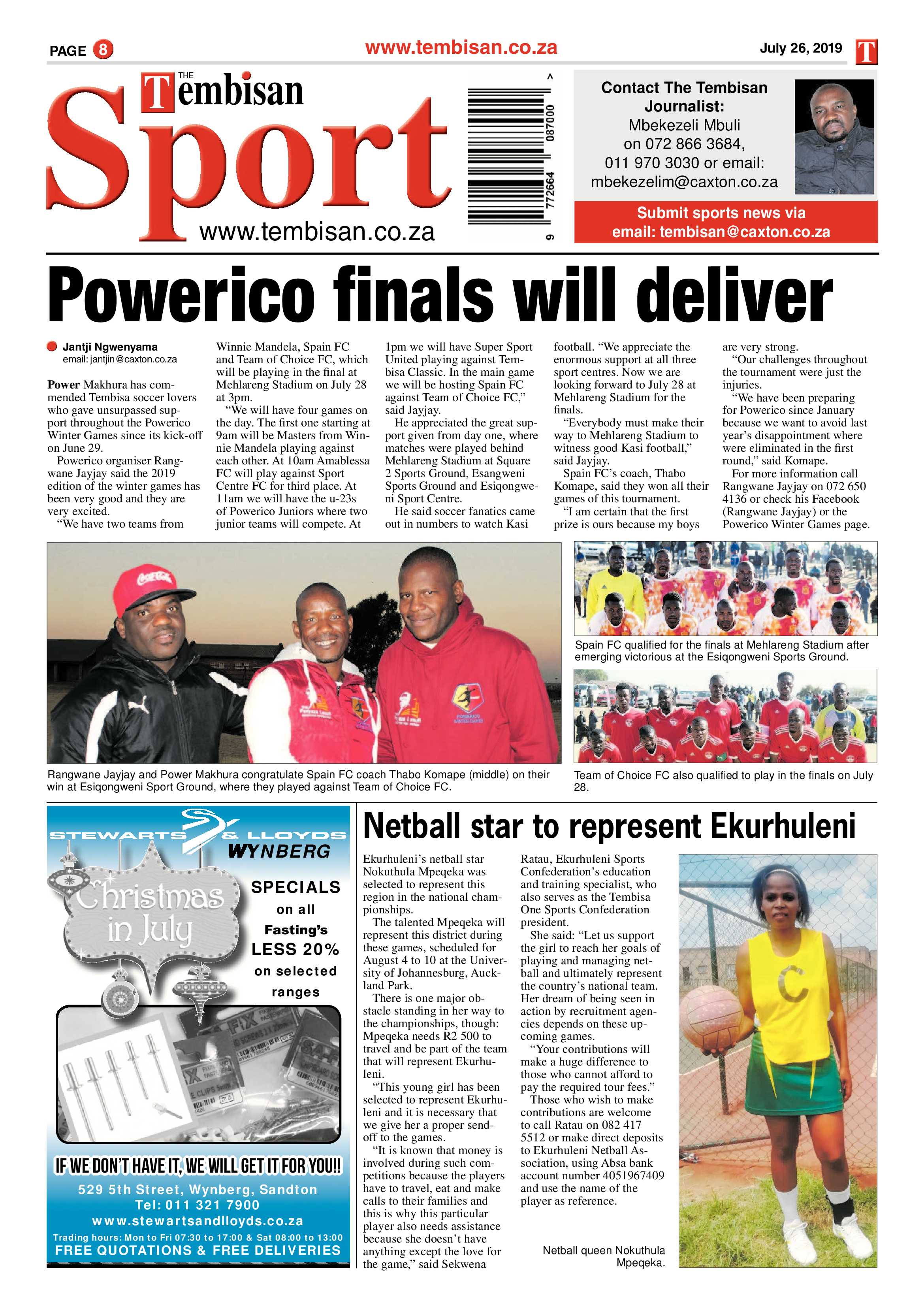 The Tembisan 29 July 2019 page 8