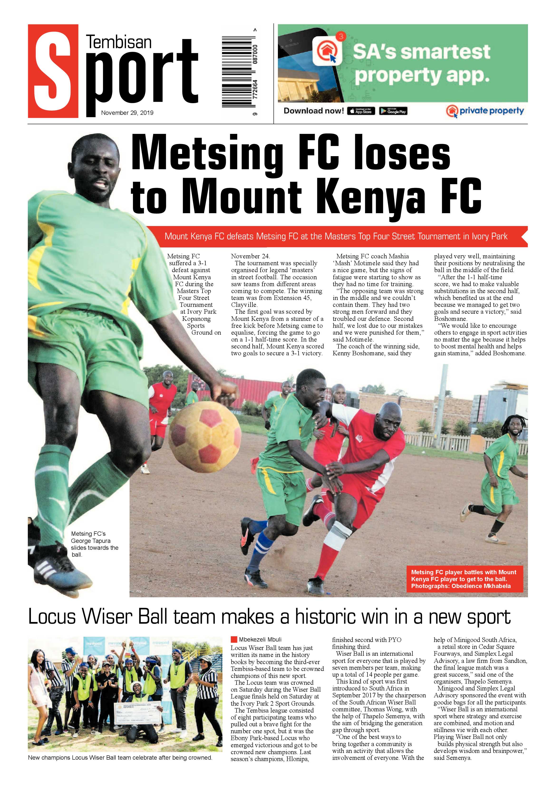 The Tembisan 29 November 2019 page 12