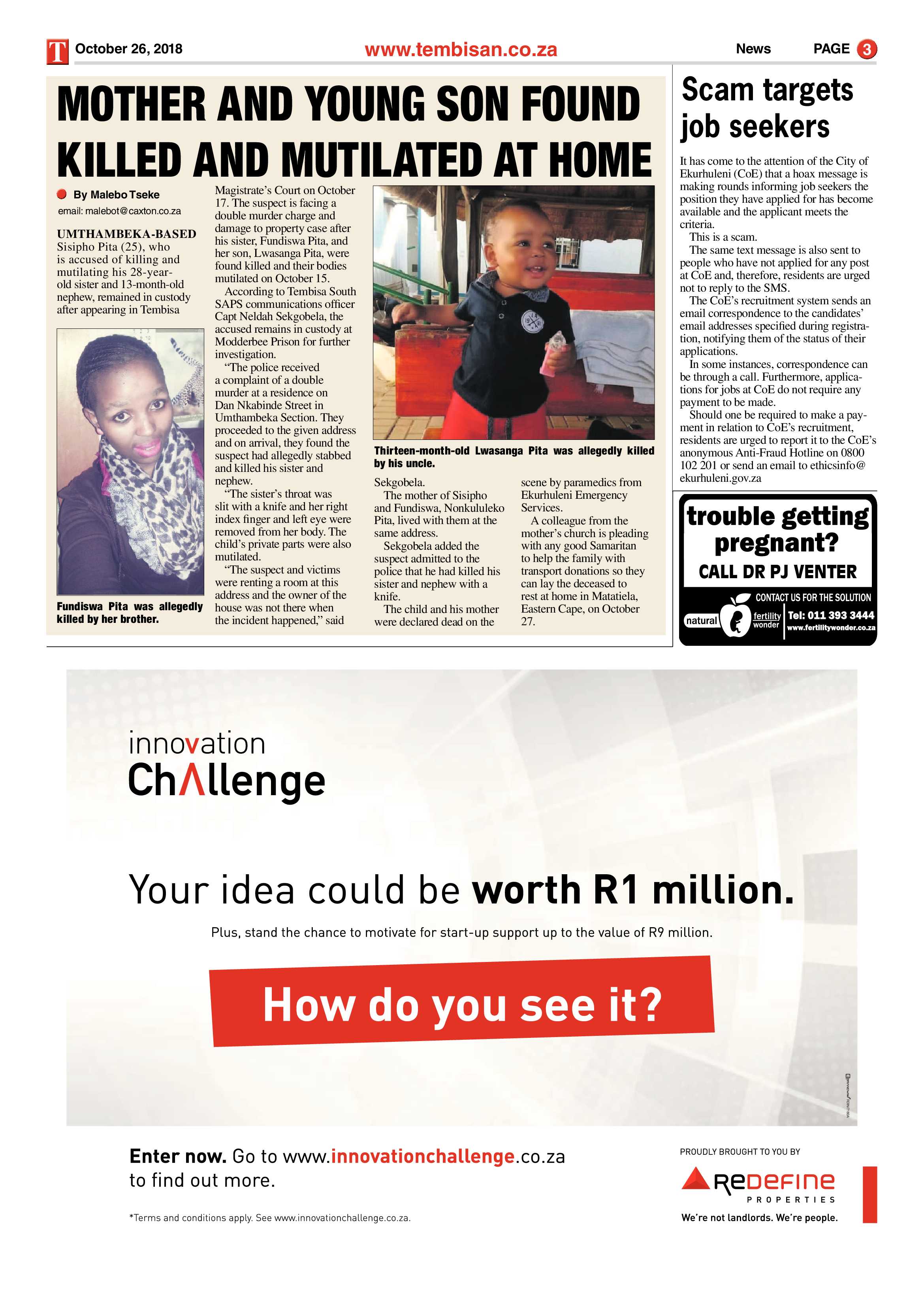 The Tembisan 29 October 2018 page 3