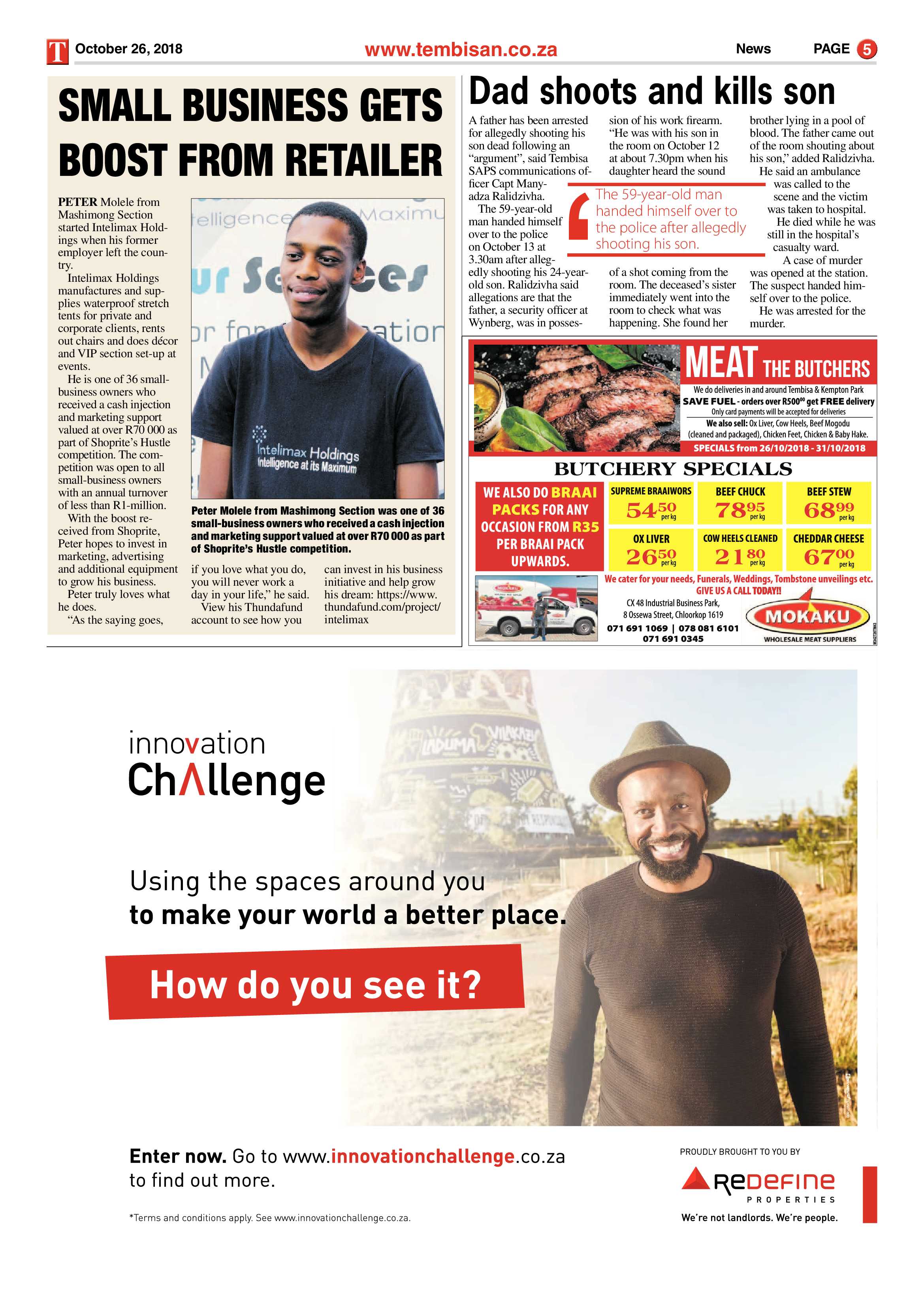 The Tembisan 29 October 2018 page 5