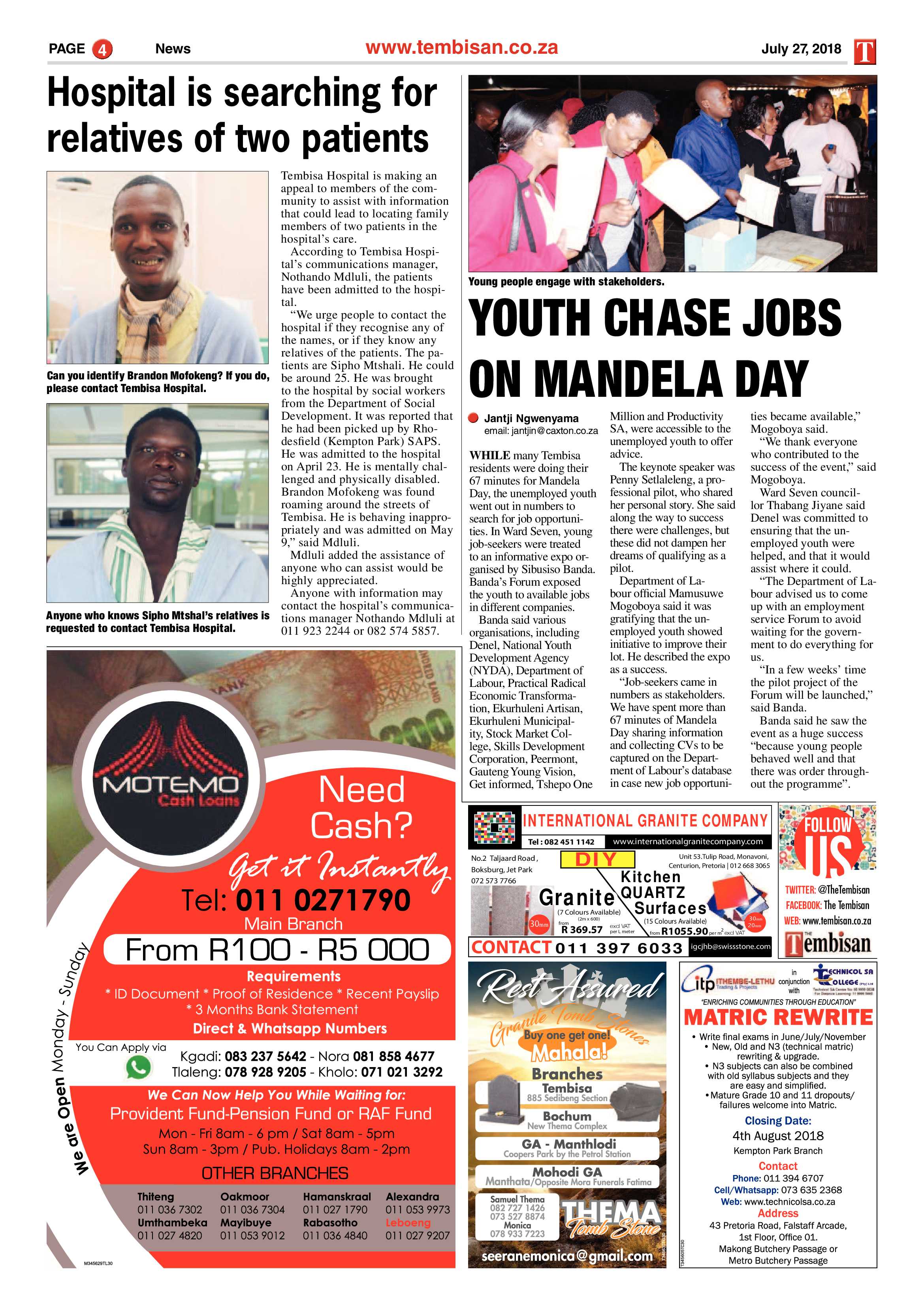 The Tembisan 30 July 2018 page 4