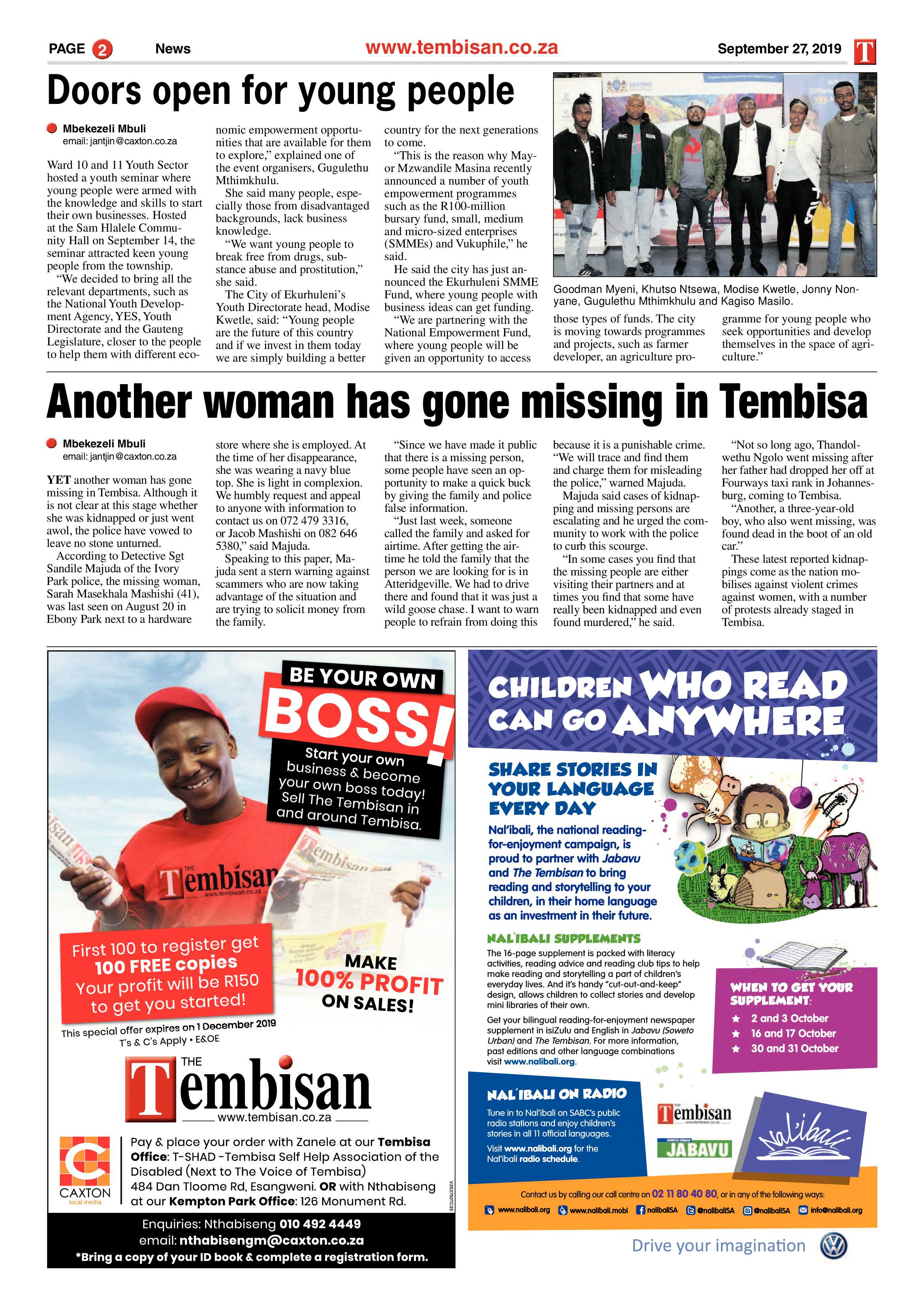 The Tembisan 30 September 2019 page 2