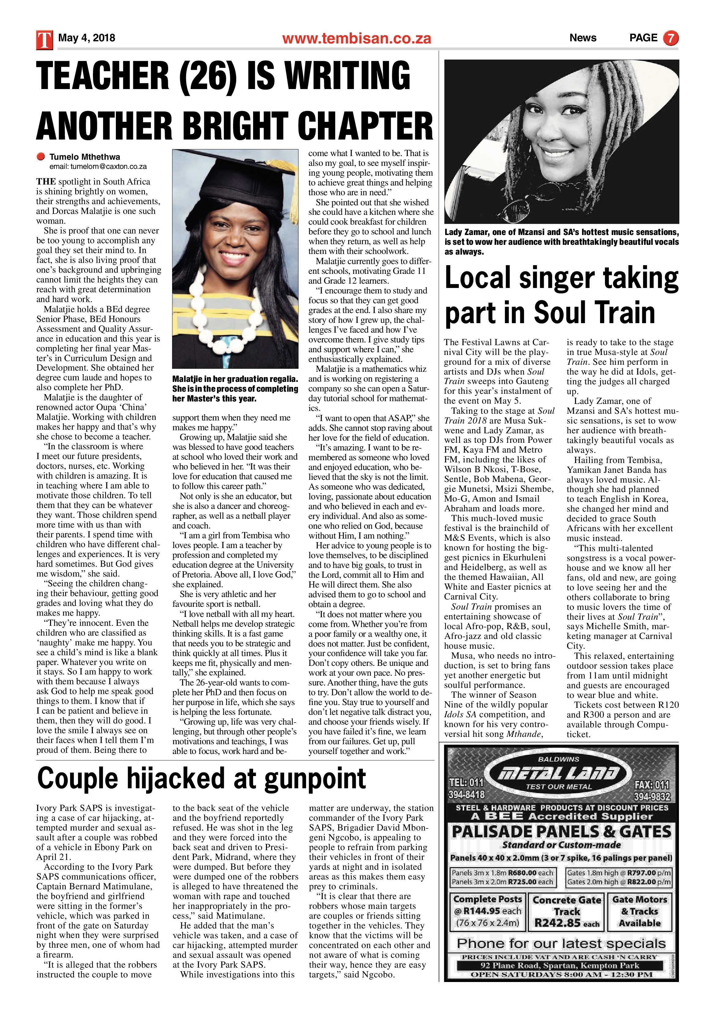 The Tembisan 4 May 2018 page 7