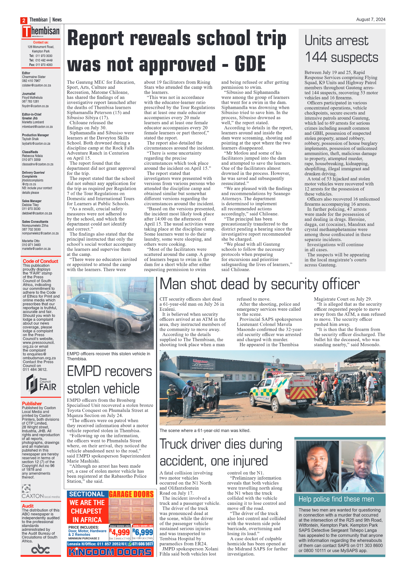 The Tembisan 7 August 2024 page 2