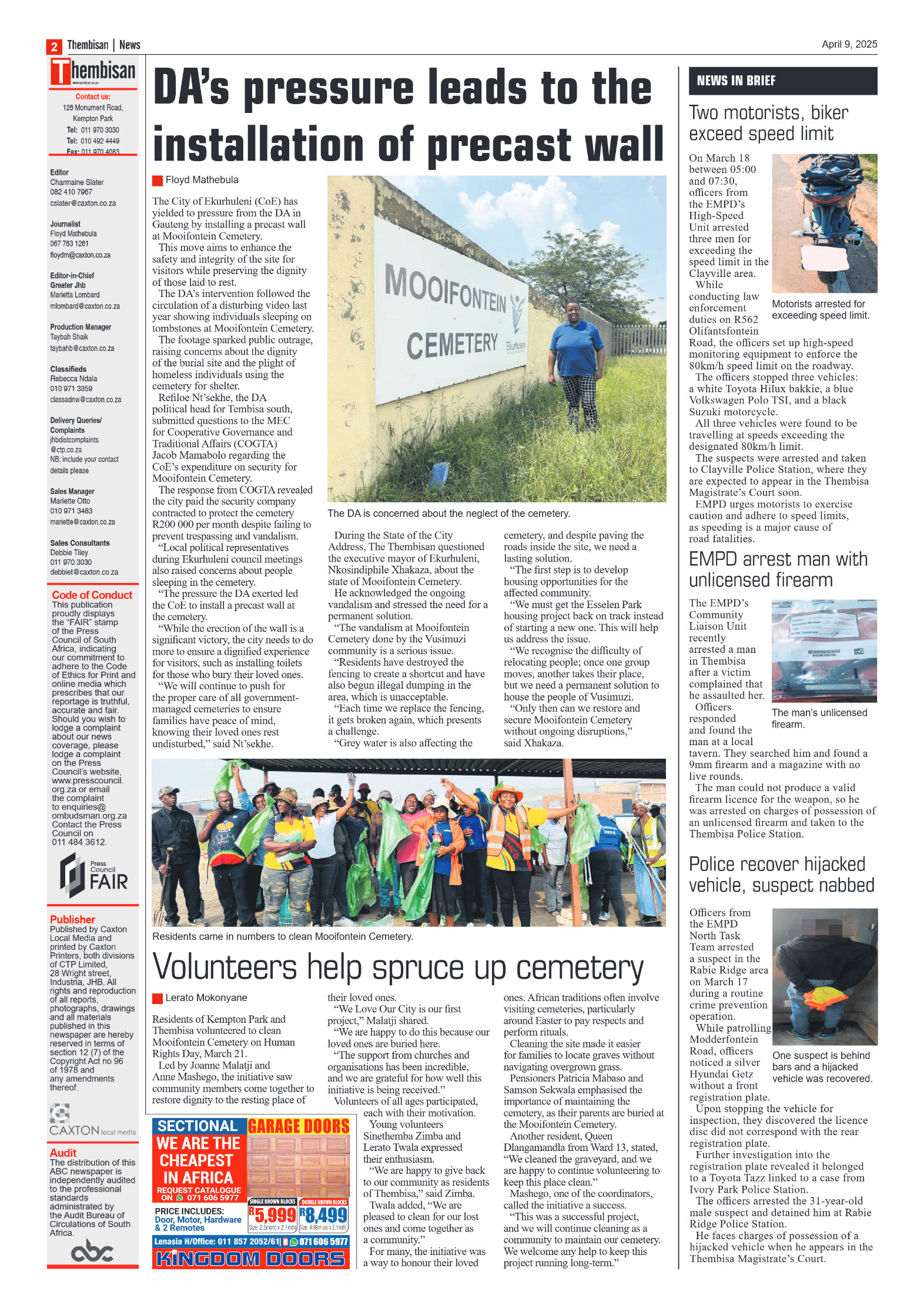The Tembisan 9 April 2025 page 2
