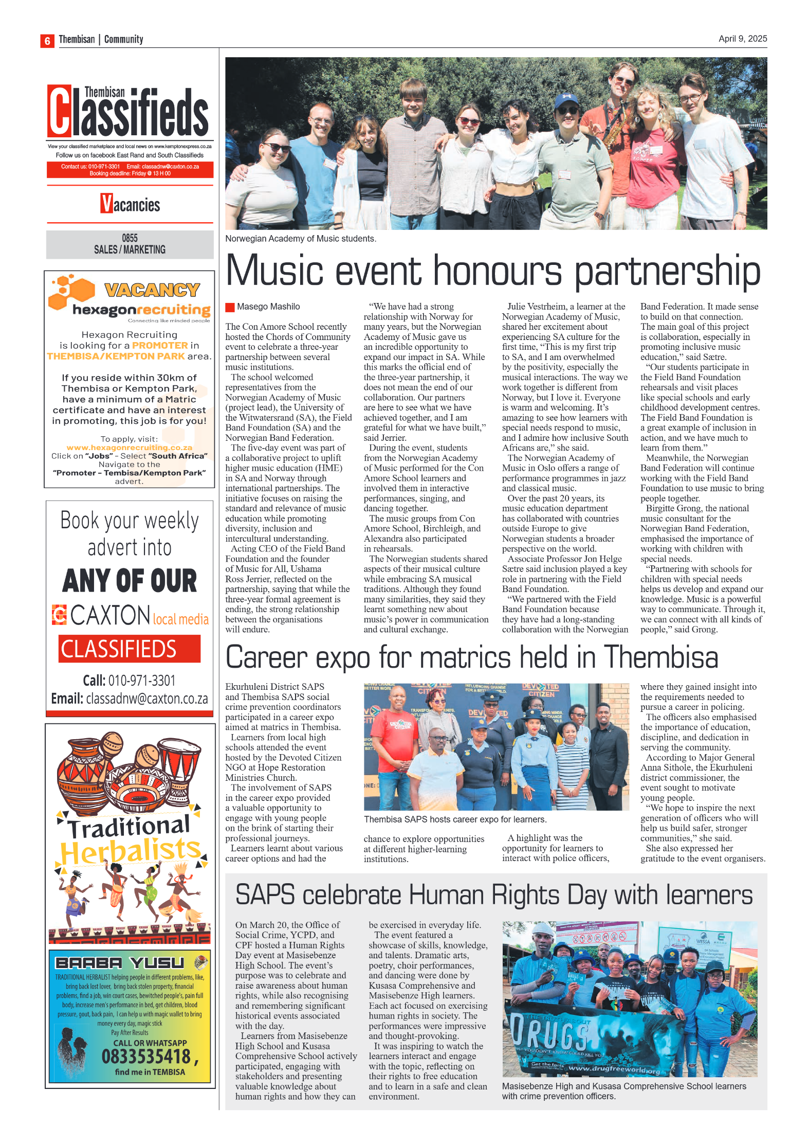 The Tembisan 9 April 2025 page 6