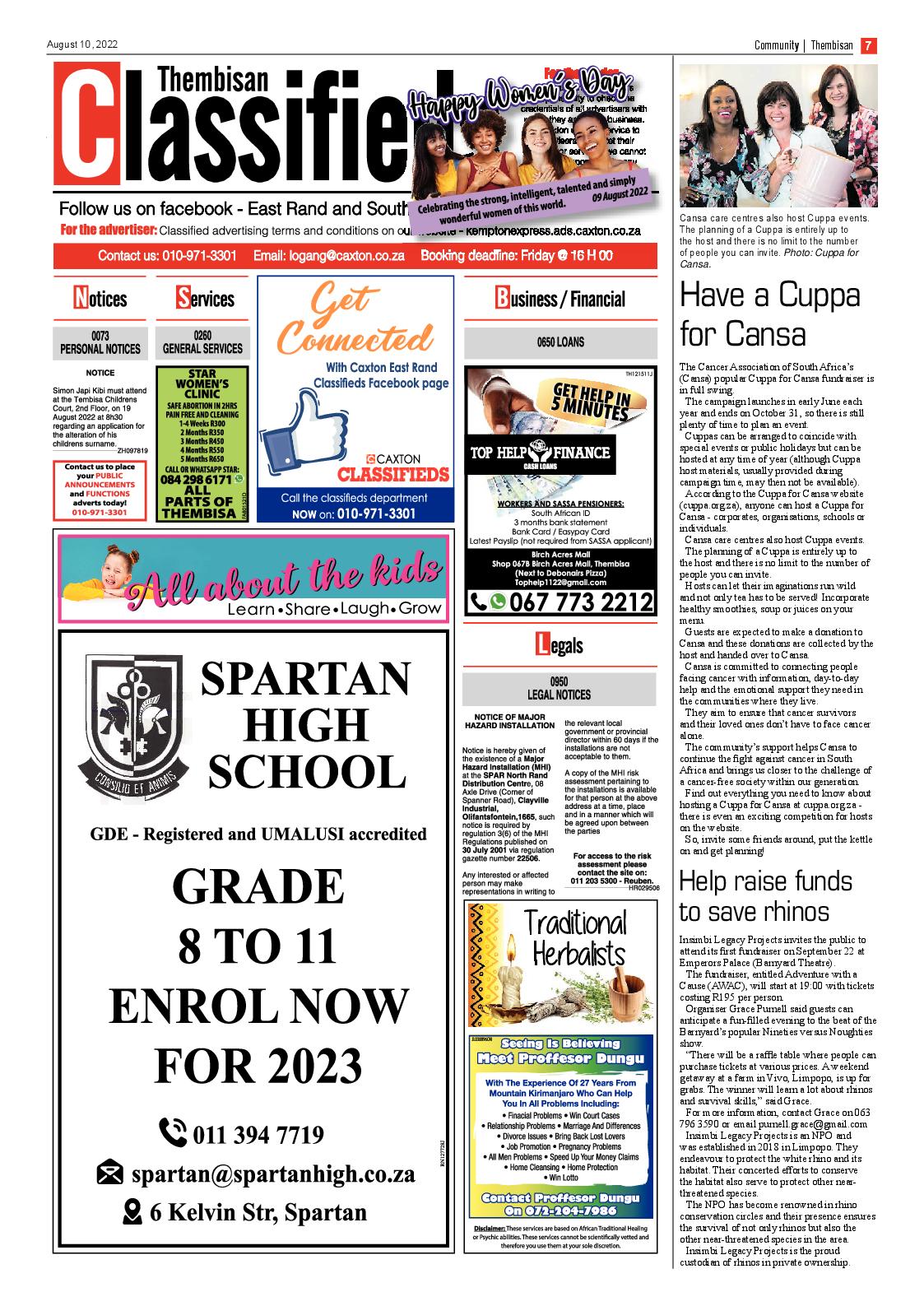 The Thembisan 10 Aug 2022 page 7