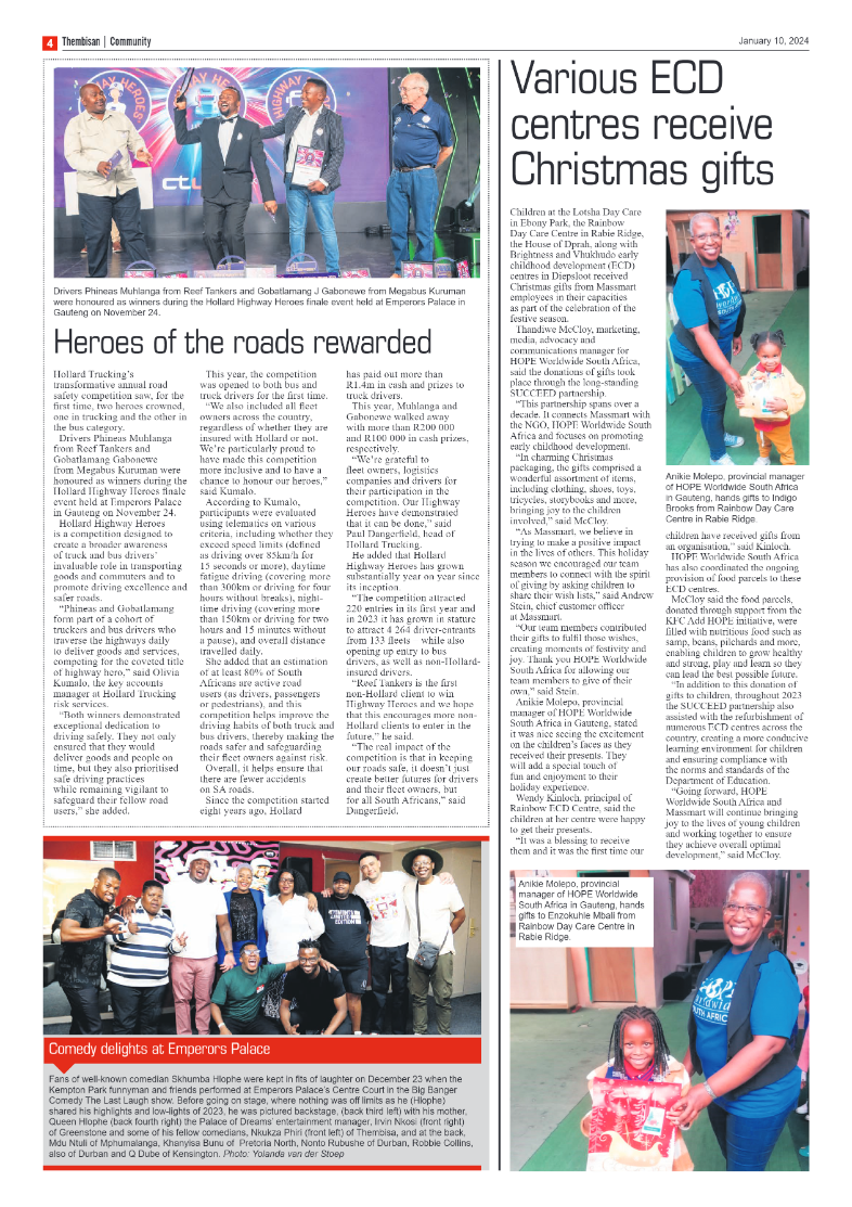 The Thembisan 10 January 2024 page 4