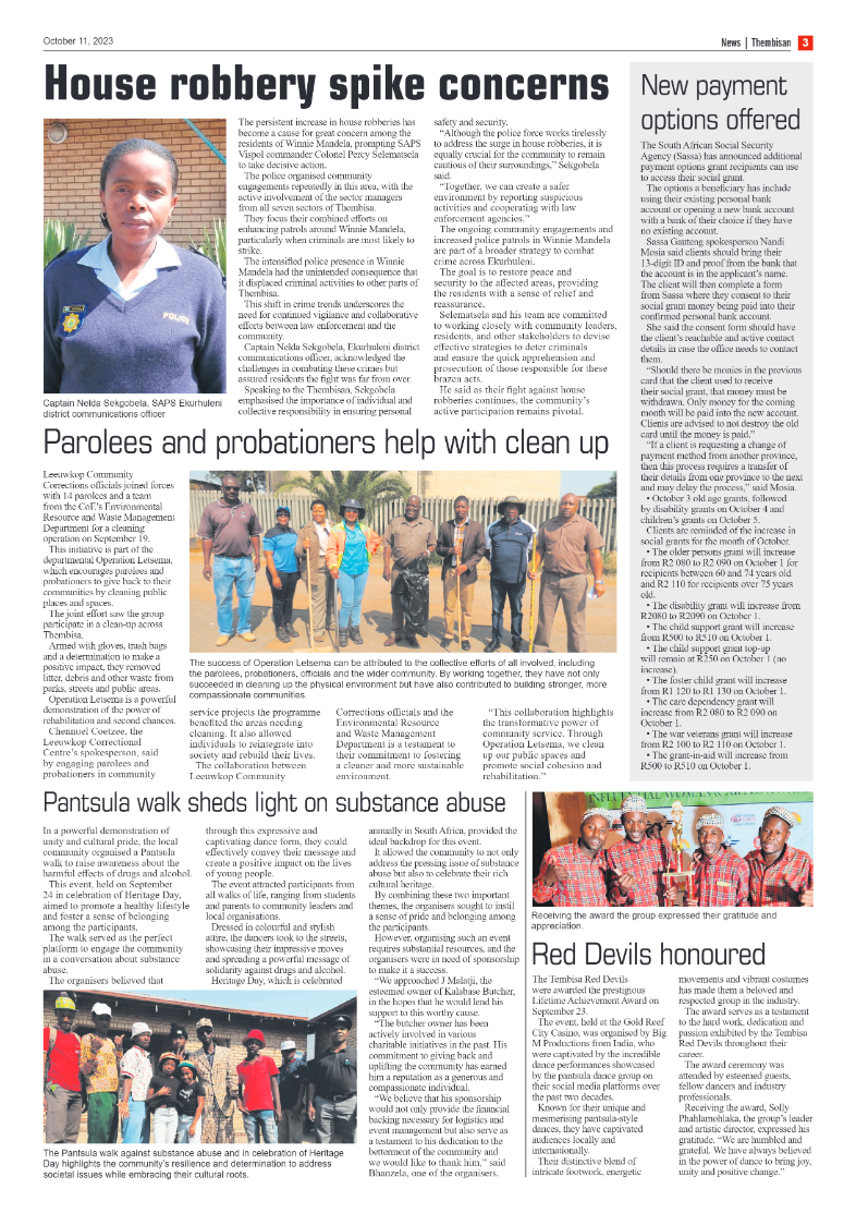 The Thembisan 11 October 2023 page 3