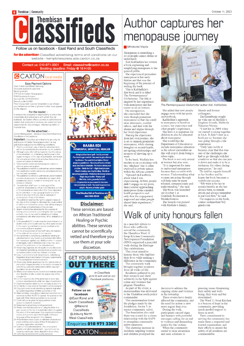 The Thembisan 11 October 2023 page 6