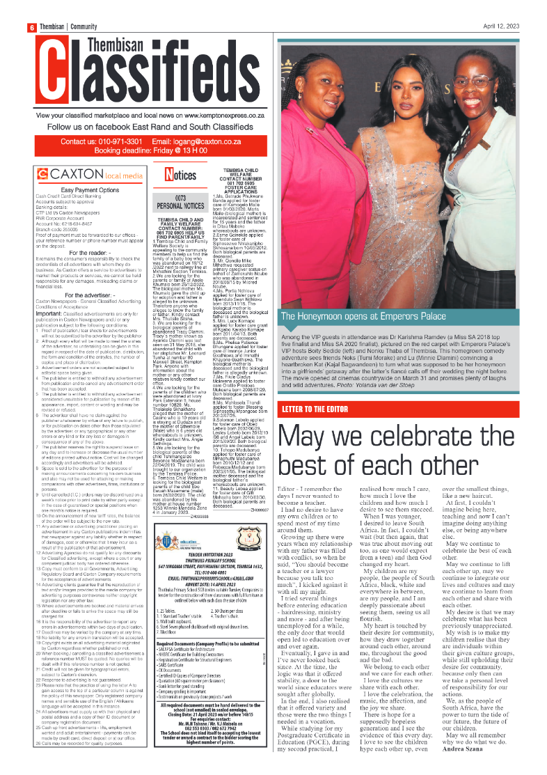 The Thembisan 12 April 2023 page 6