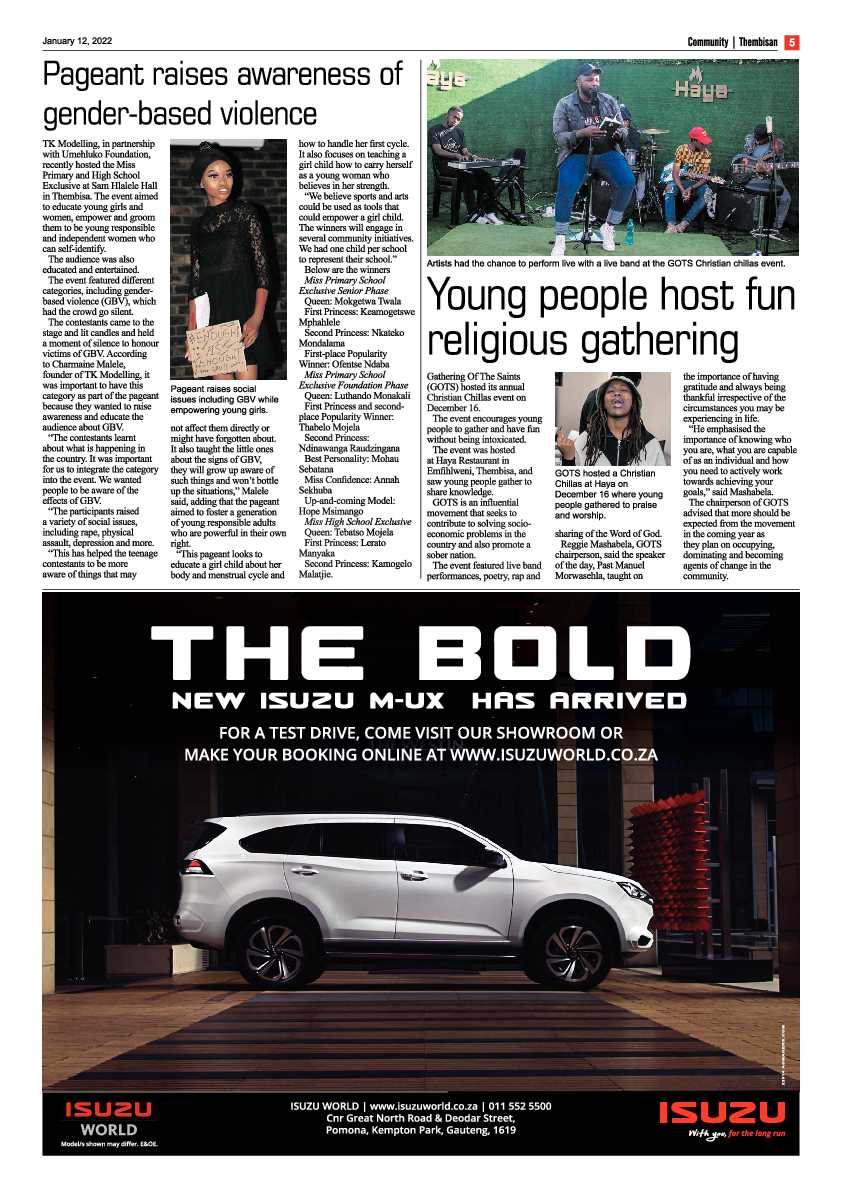 The Thembisan 12 January 2022 page 5