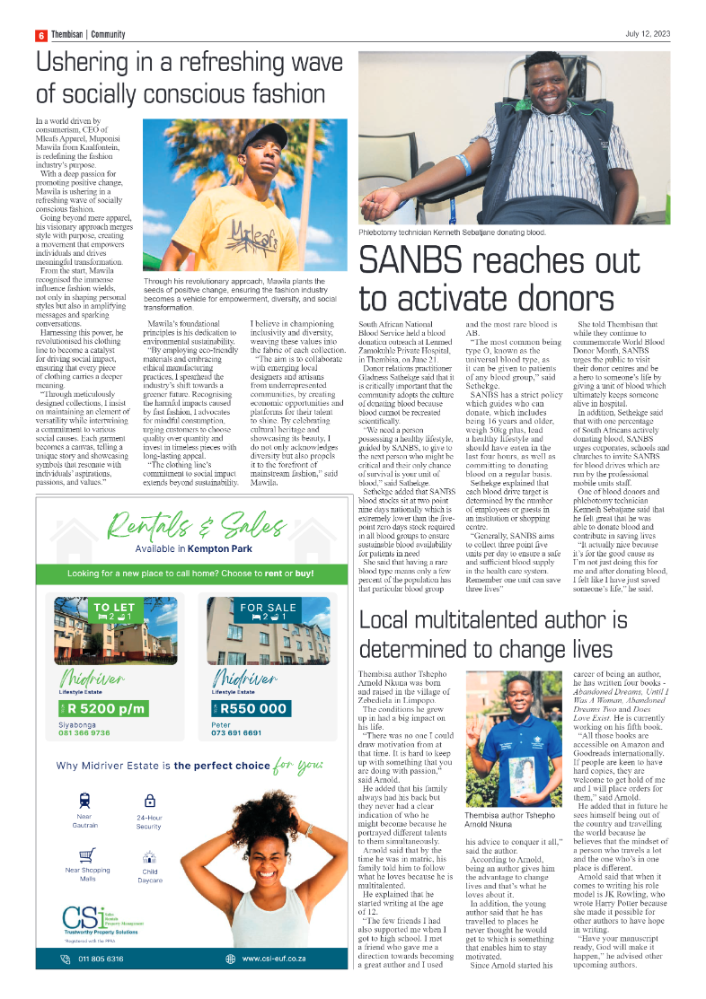 The Thembisan 12 July 2023 page 6