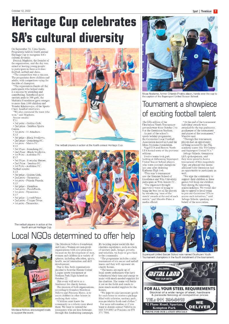 The Thembisan 12 Oct 2022 page 7