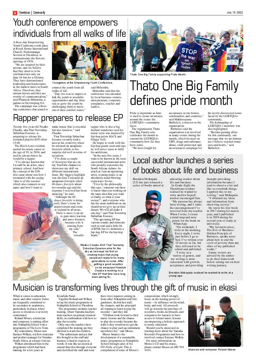 The Thembisan 13 July 2022 page 4