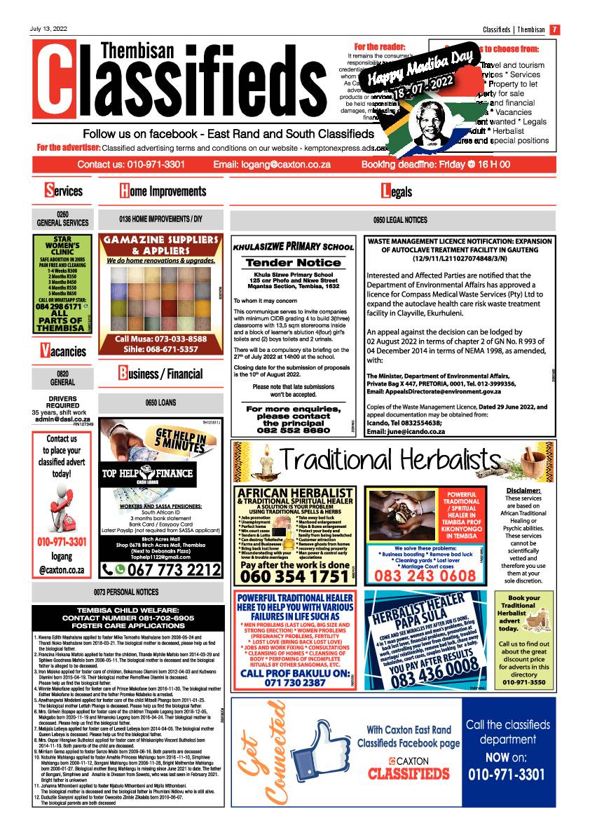 The Thembisan 13 July 2022 page 7