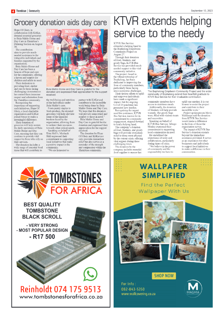 The Thembisan 13 September 2023 page 4