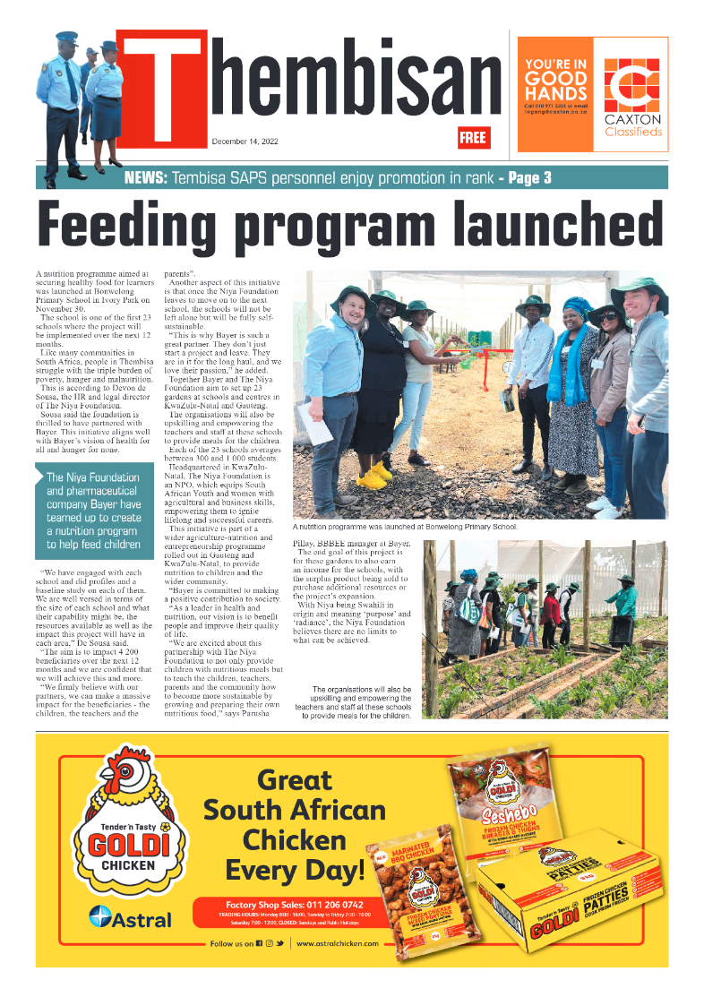 The Thembisan 14 Dec  2022 page 1