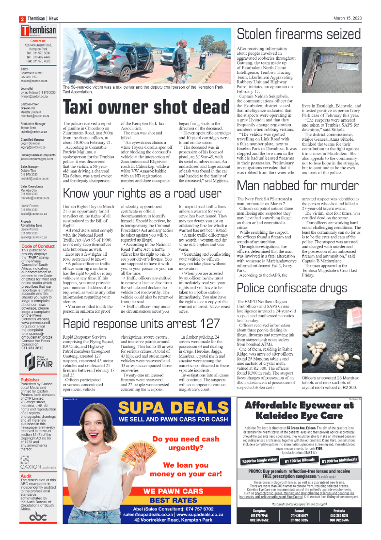 The Thembisan 15 March 2023 page 2